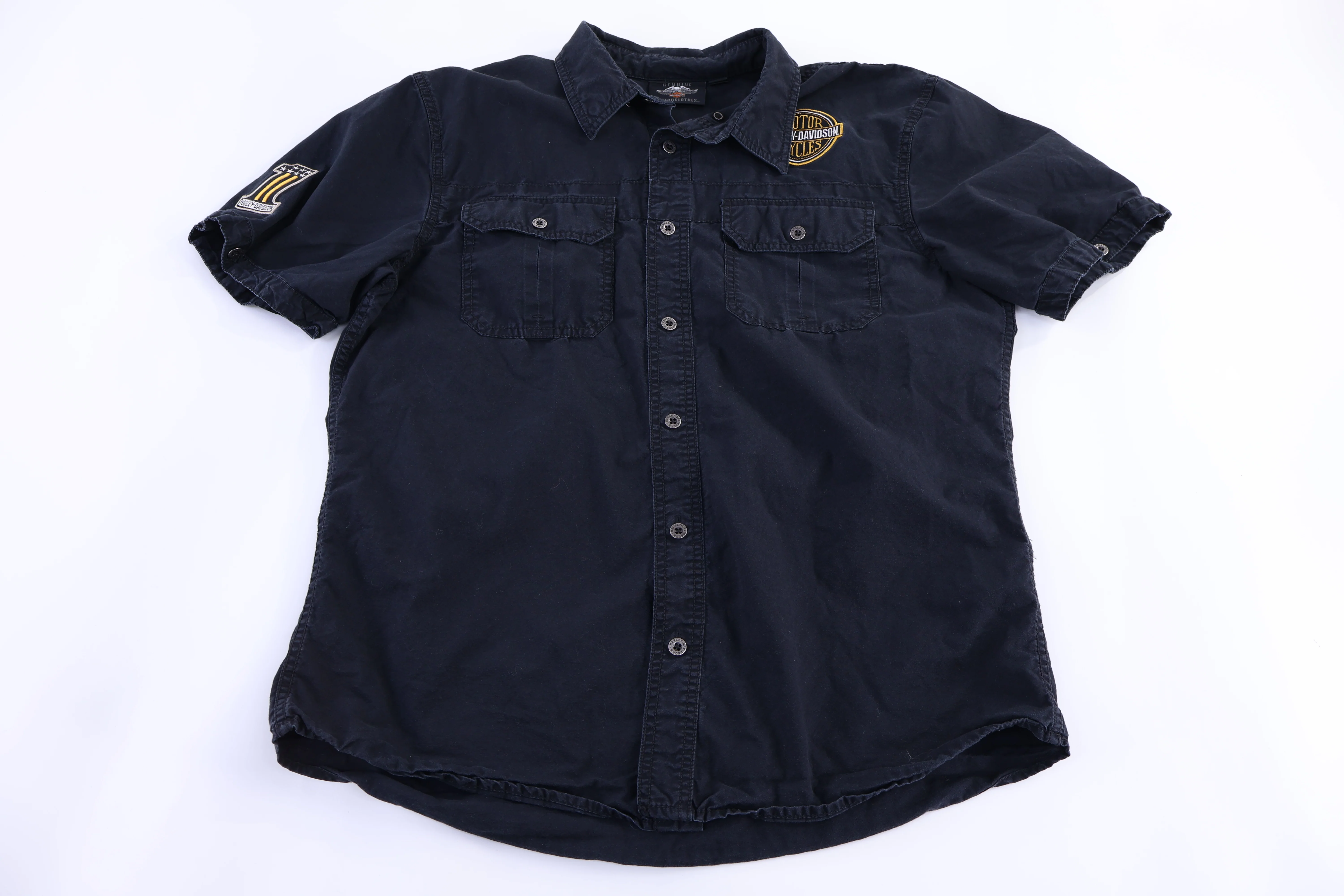 Harley Davidson Motorcycles Button Down