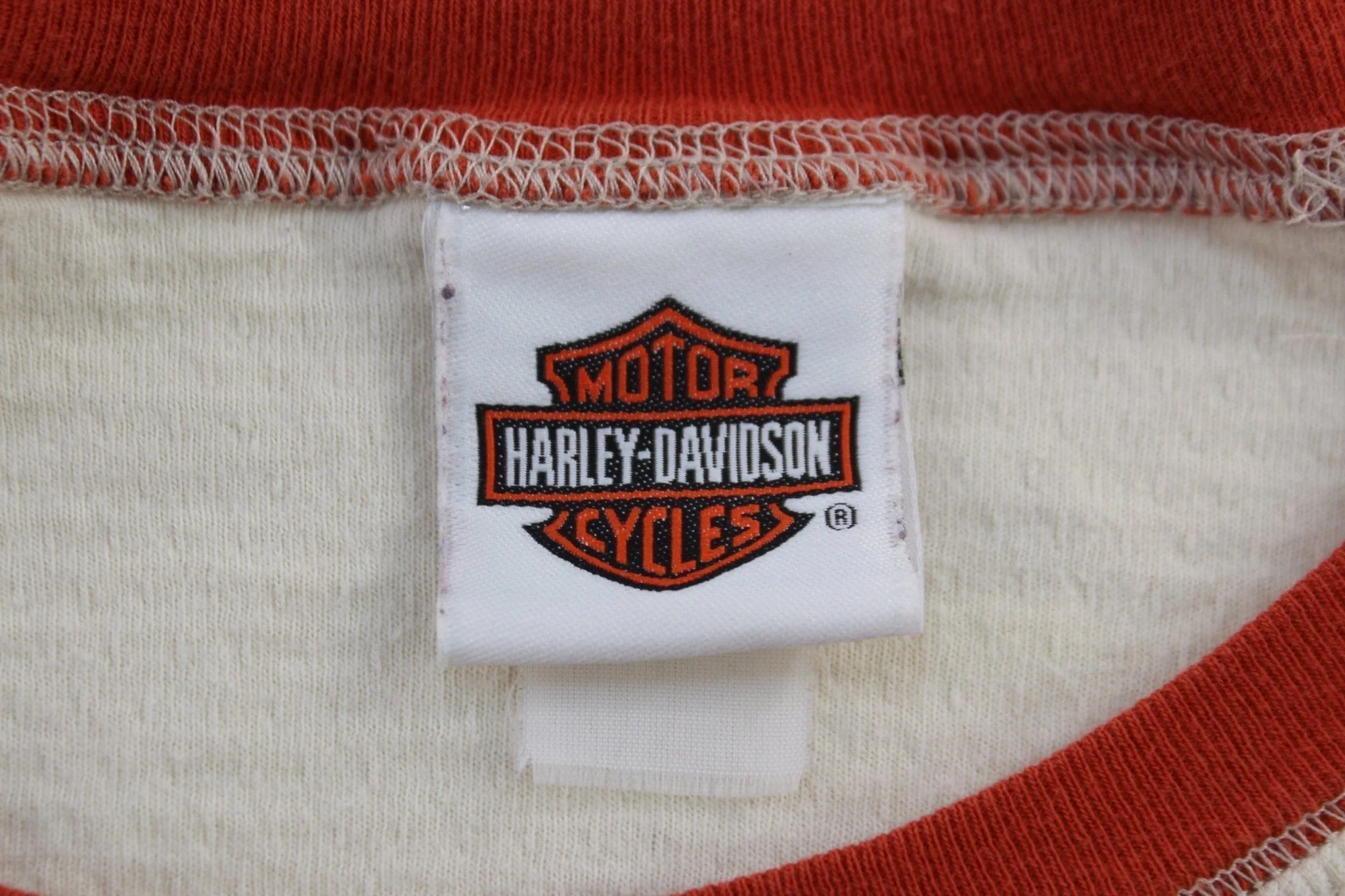 Harley Davidson Motorcycles Colorado Cream & Orange LS T-shirt - Image 5