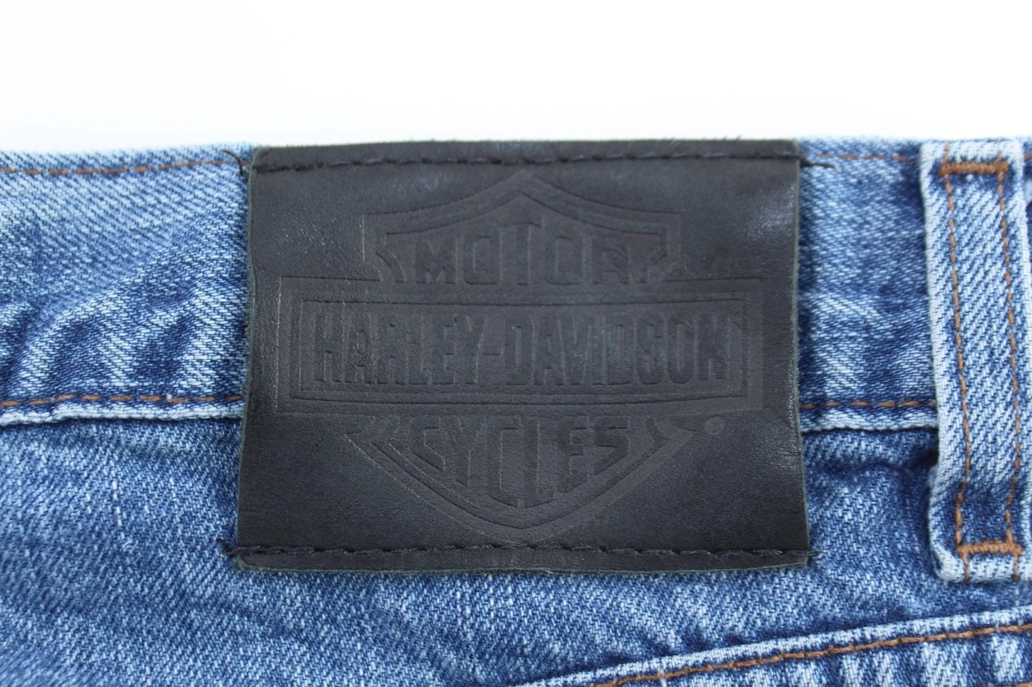Harley Davidson Motorcycles Dark Wash Denim Jeans - Image 3