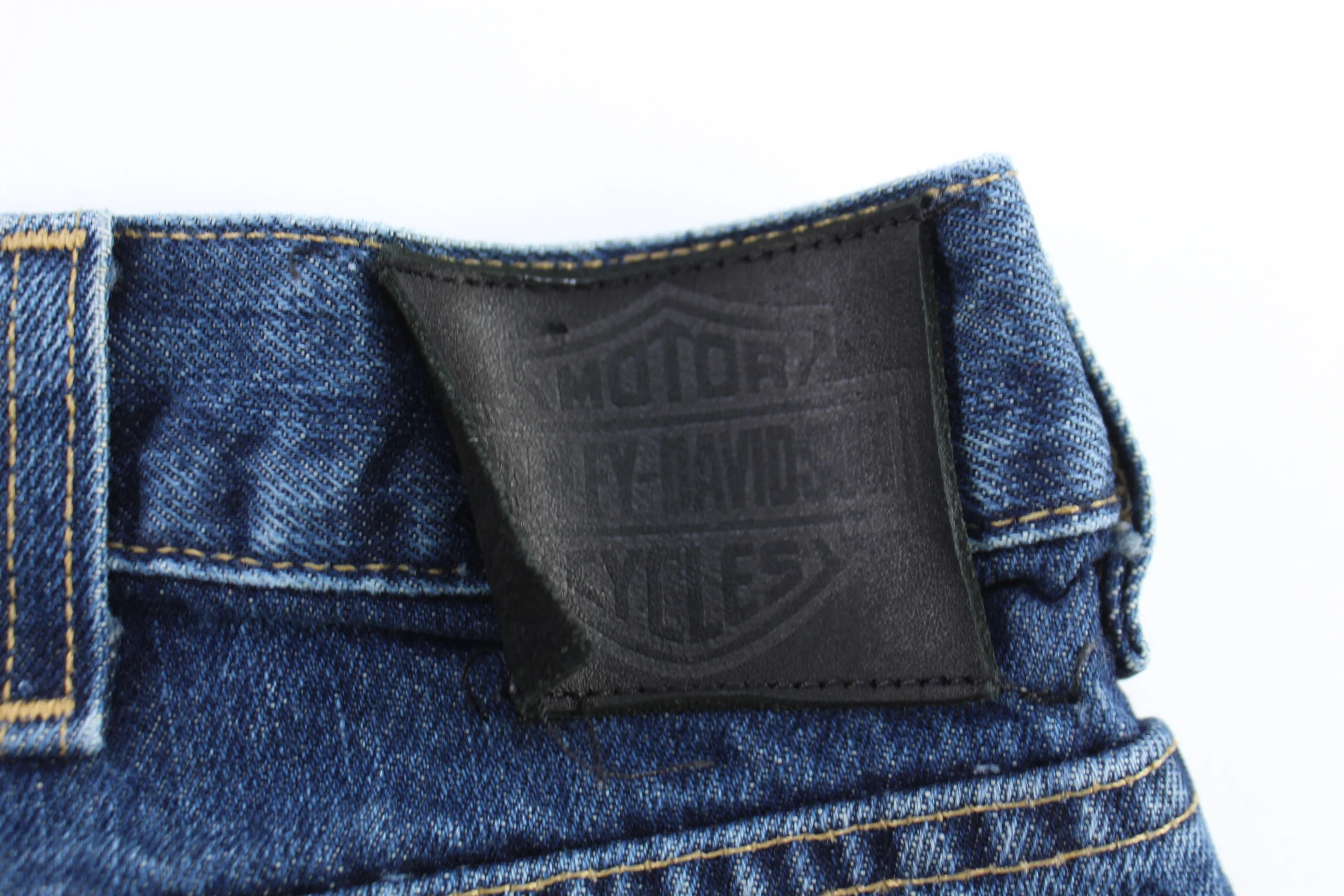 Harley Davidson Motorcycles Dark Wash Denim Jeans - Image 3