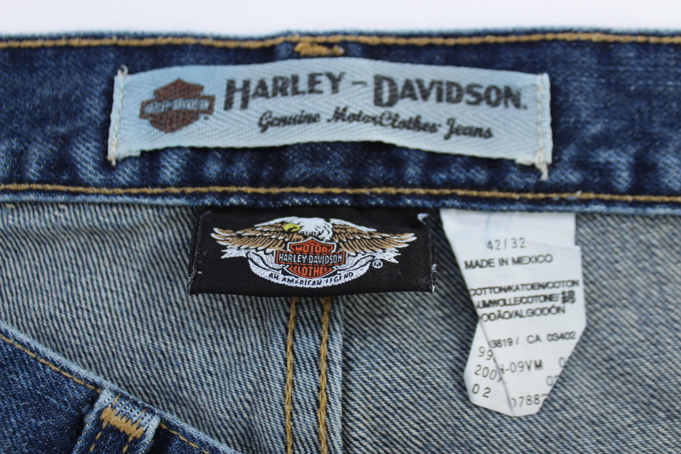 Harley Davidson Motorcycles Dark Wash Denim Jeans - Image 4