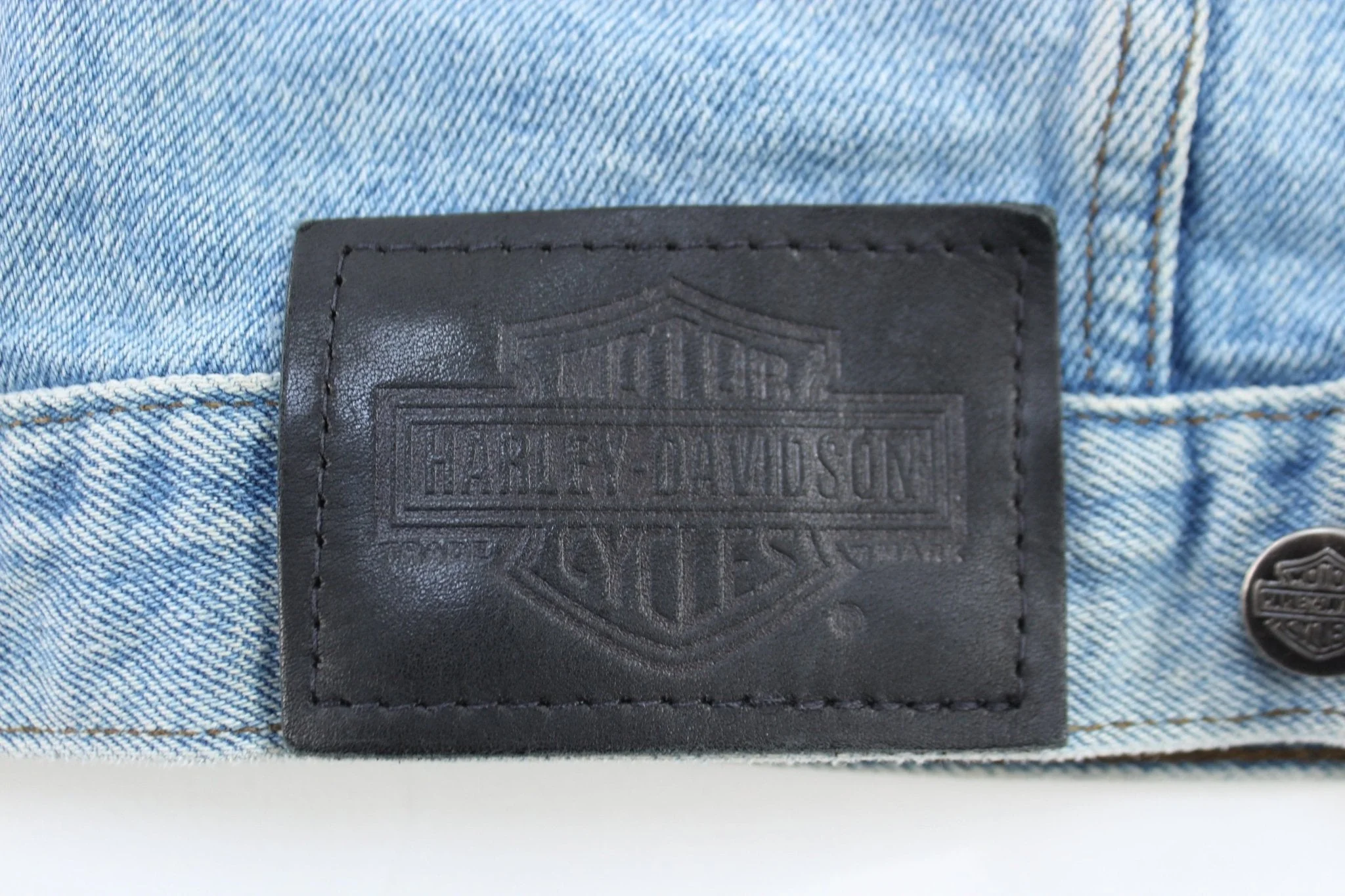 Harley Davidson Motorcycles Denim Vest - Image 4