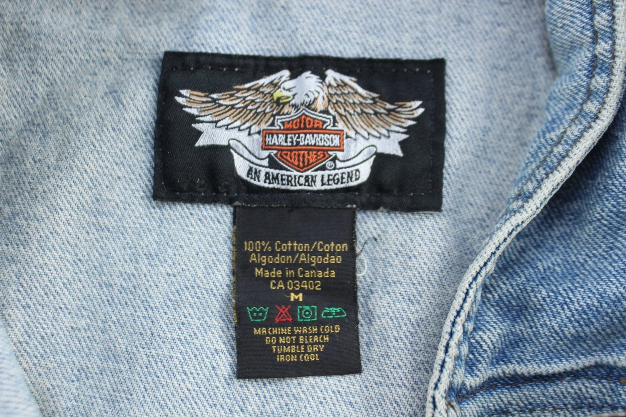 Harley Davidson Motorcycles Denim Vest - Image 5