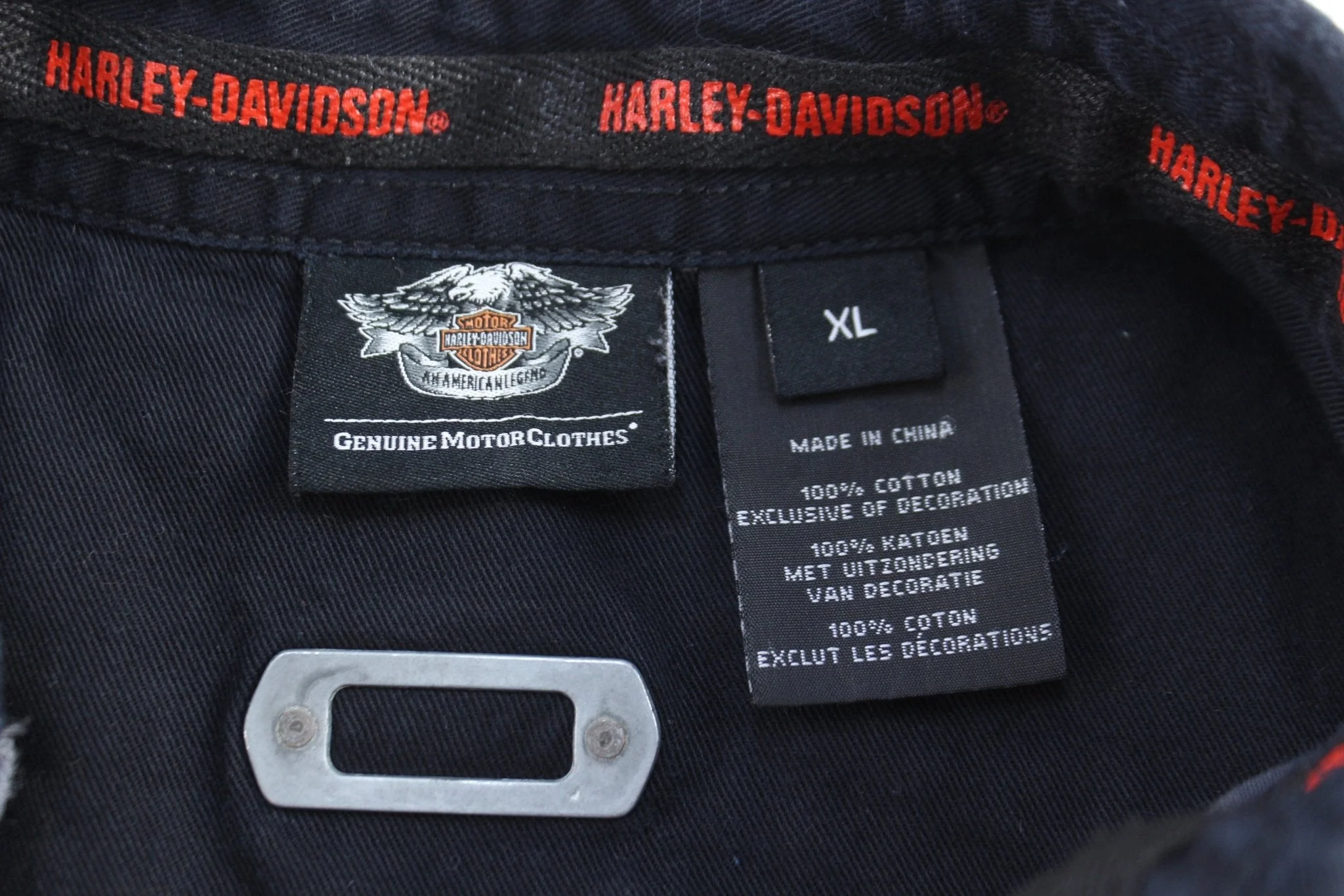 Harley Davidson Motorcycles Embroidered Button Down - Image 3