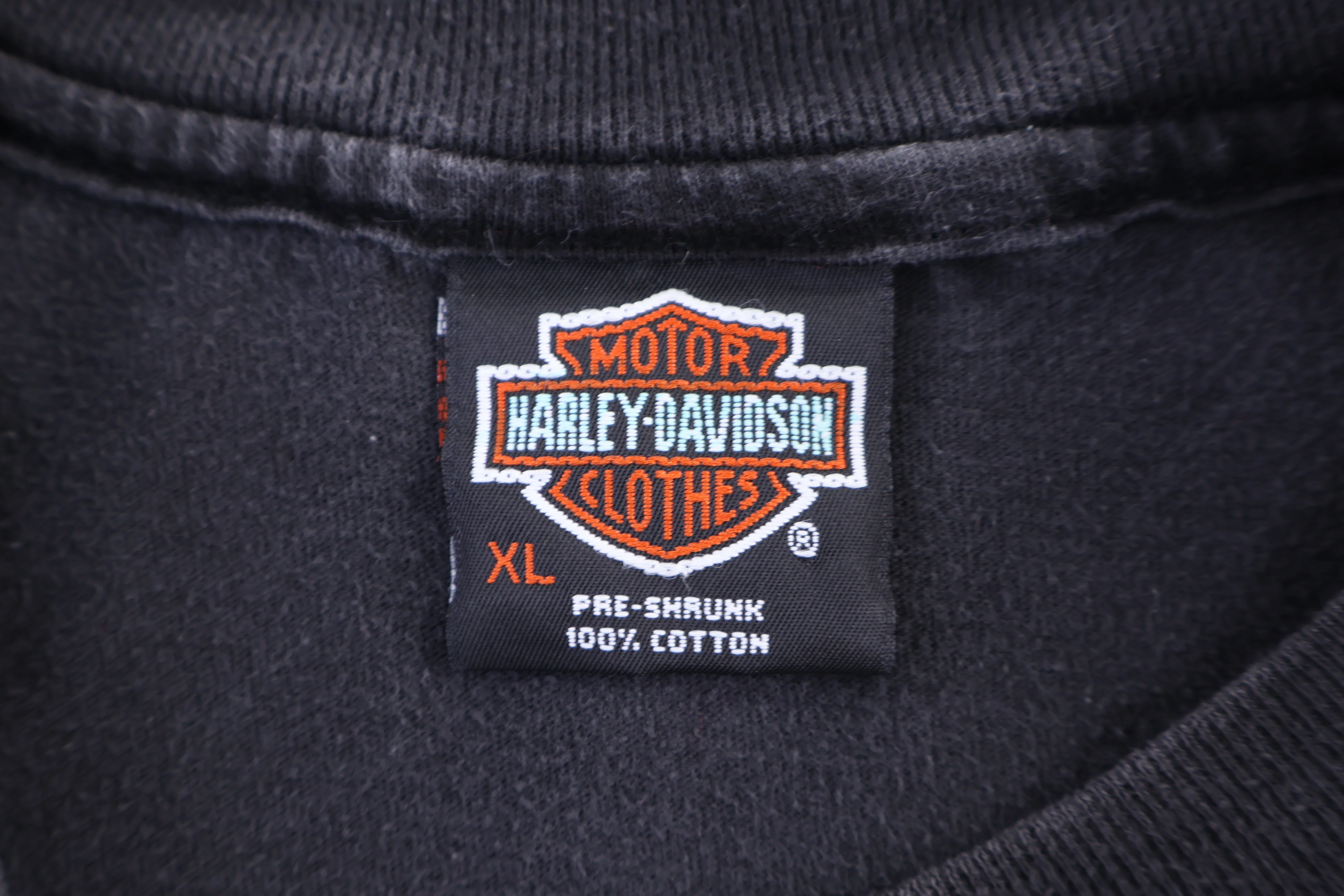 Harley Davidson Motorcycles Flames Graphic T-shirt - Image 3