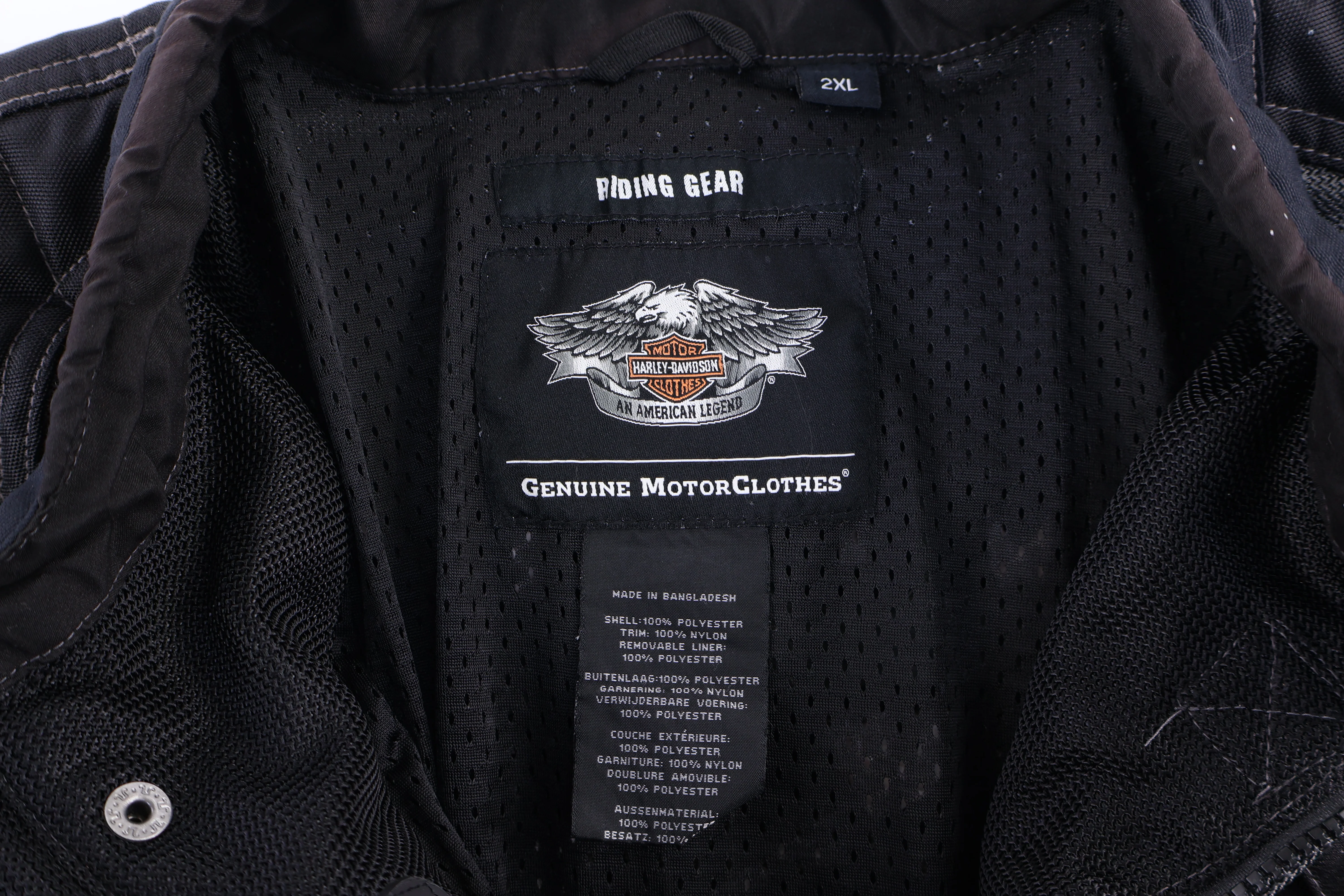 Harley Davidson Motorcycles Full Zip Biker Jacket - Image 4