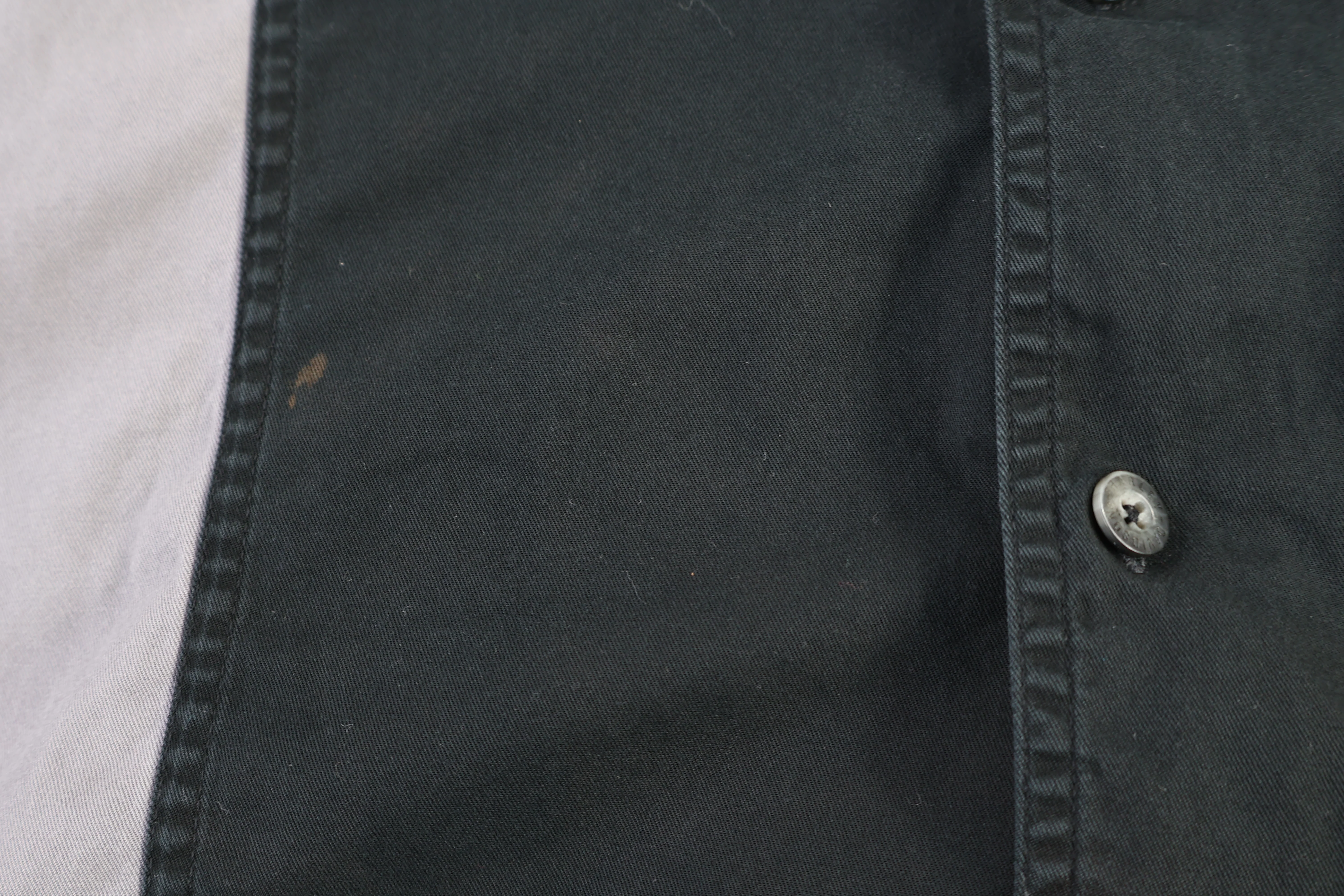 Harley Davidson Motorcycles Grey & Black Button Down - Image 3
