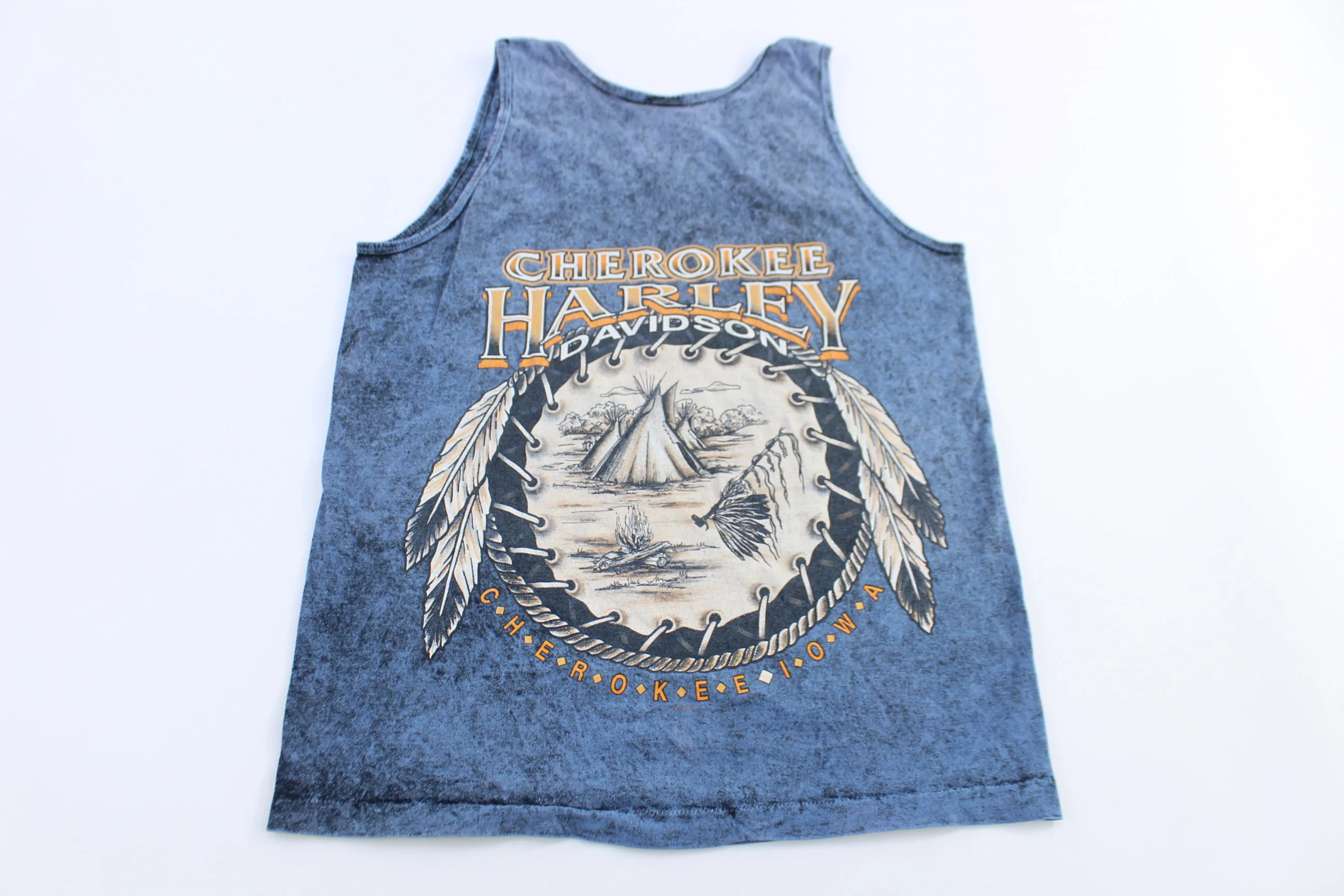 90’s Harley Davidson Motorcycles Iowa Tank Top - Image 2
