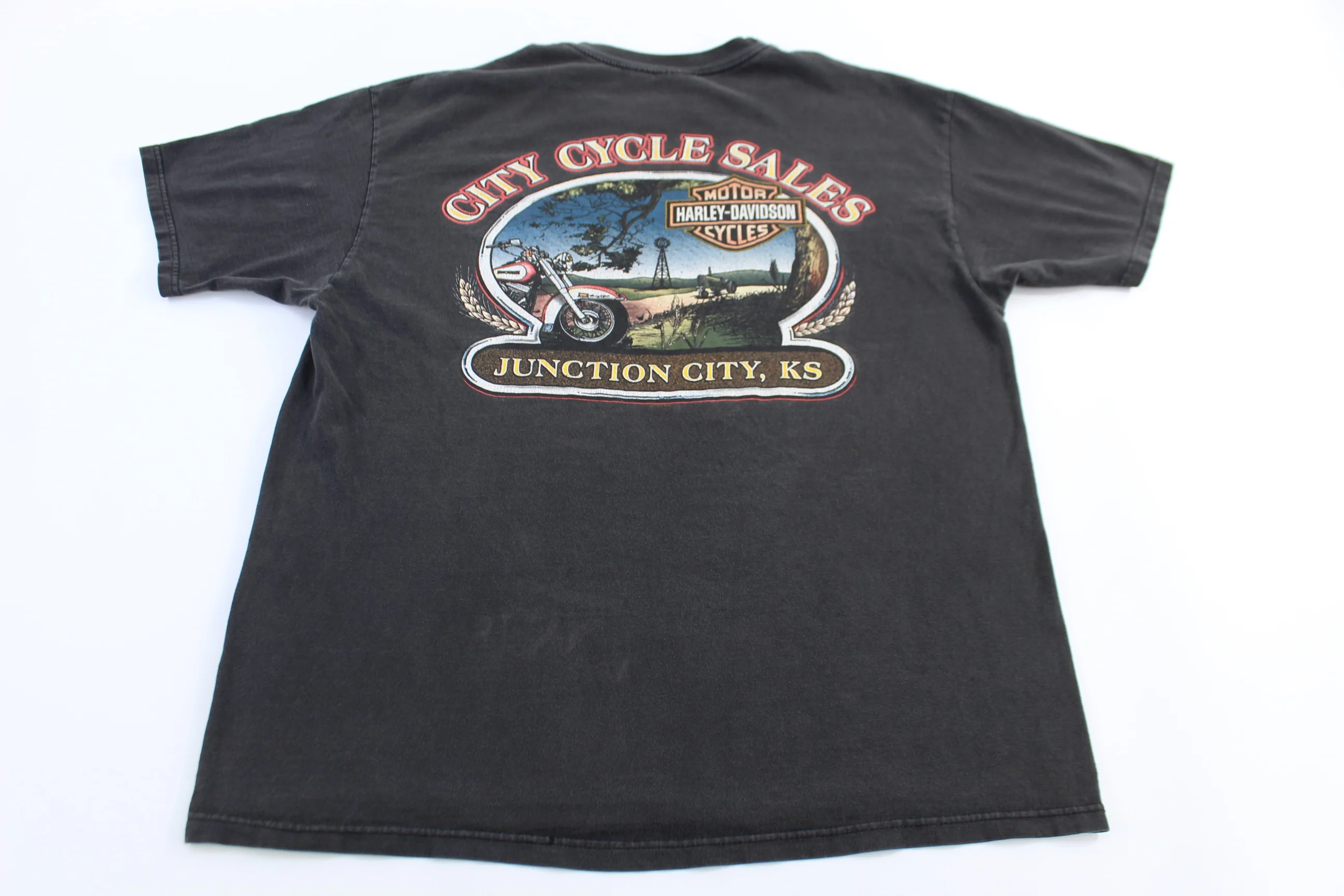 Harley Davidson Motorcycles Kansas T-shirt - Image 2