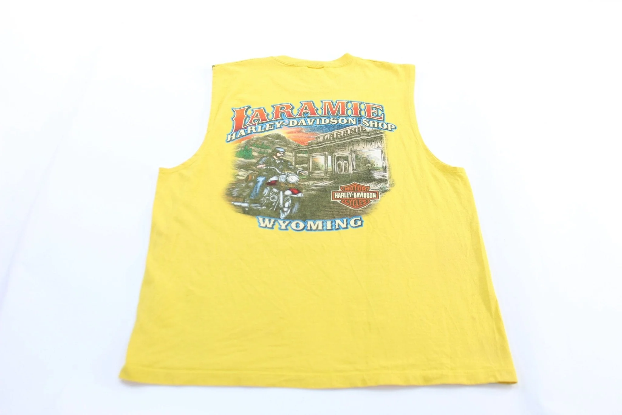 Harley Davidson Motorcycles Laramie, Wyoming Tank Top - Image 2