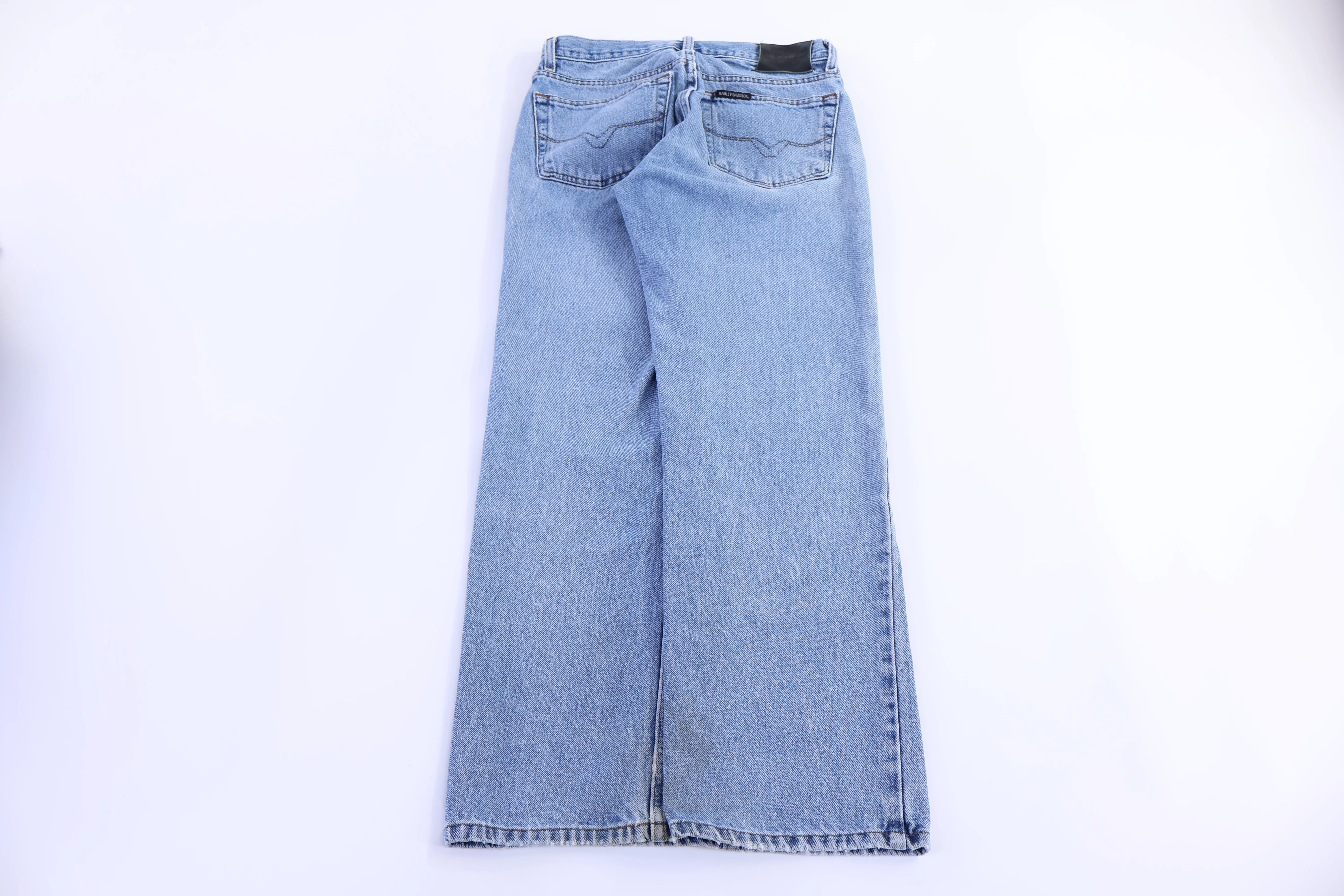 Harley Davidson Motorcycles Light Wash Denim Jeans - Image 2