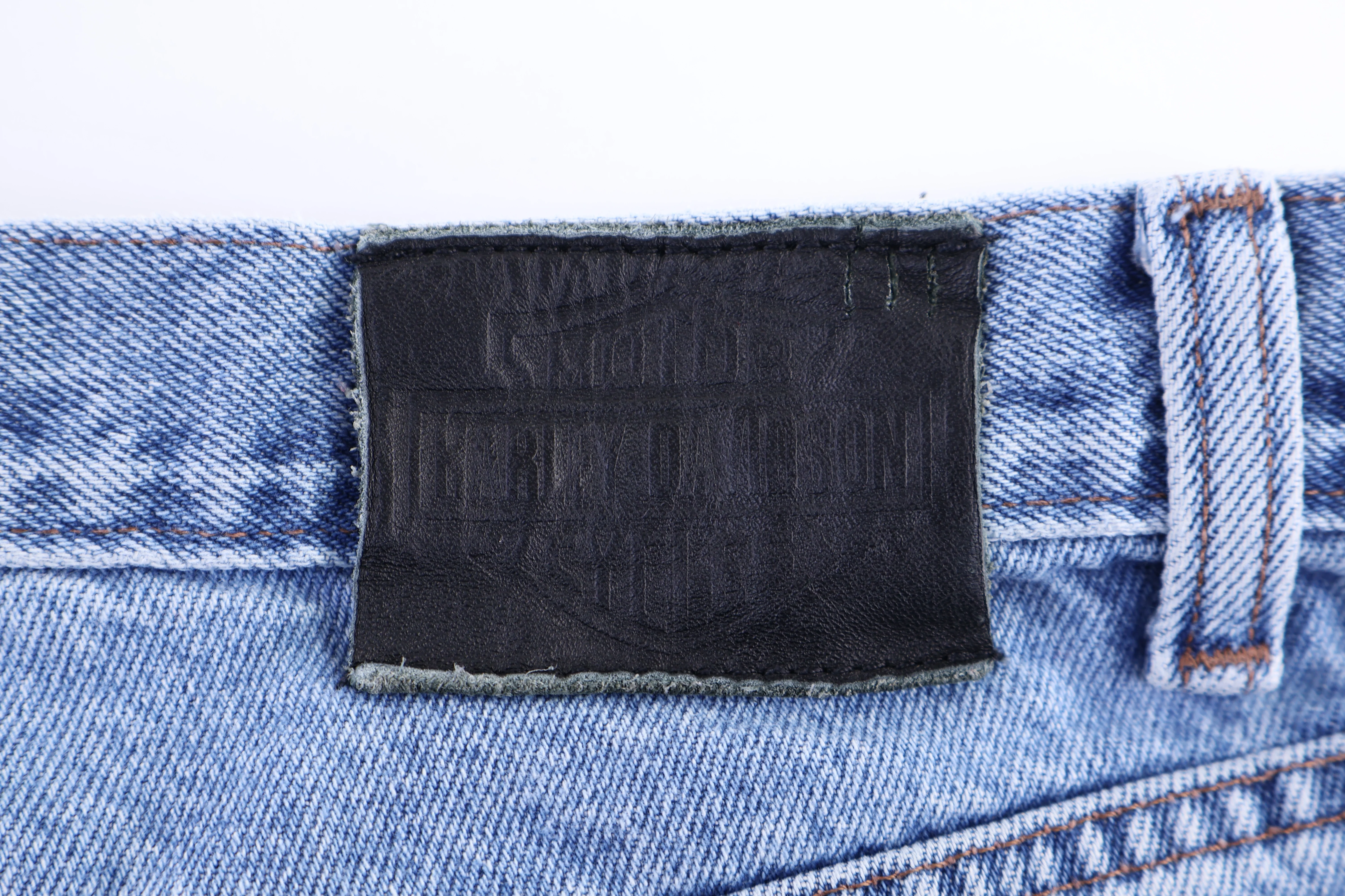 Harley Davidson Motorcycles Light Wash Denim Jeans - Image 3