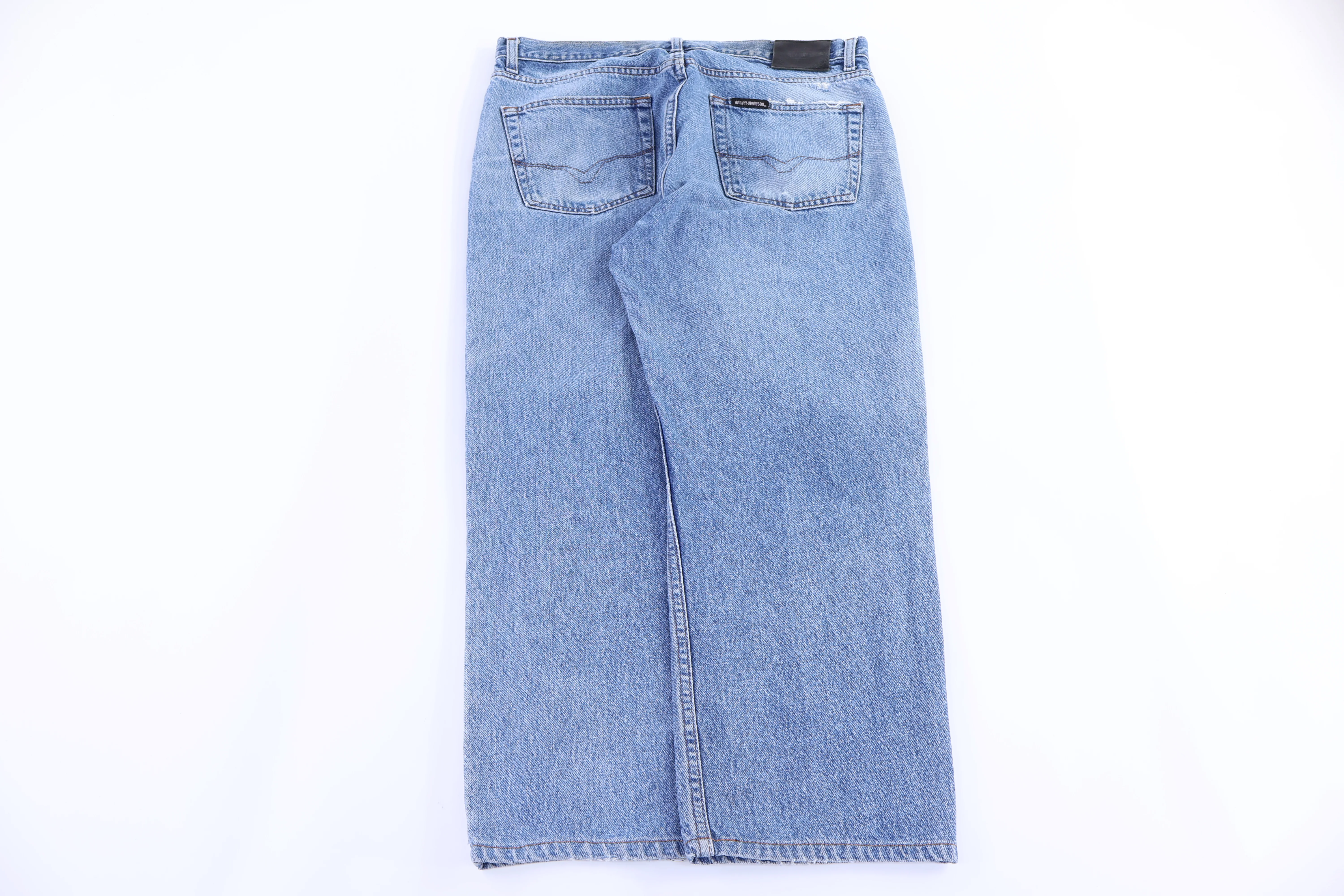 Harley Davidson Motorcycles Light Wash Denim Jeans