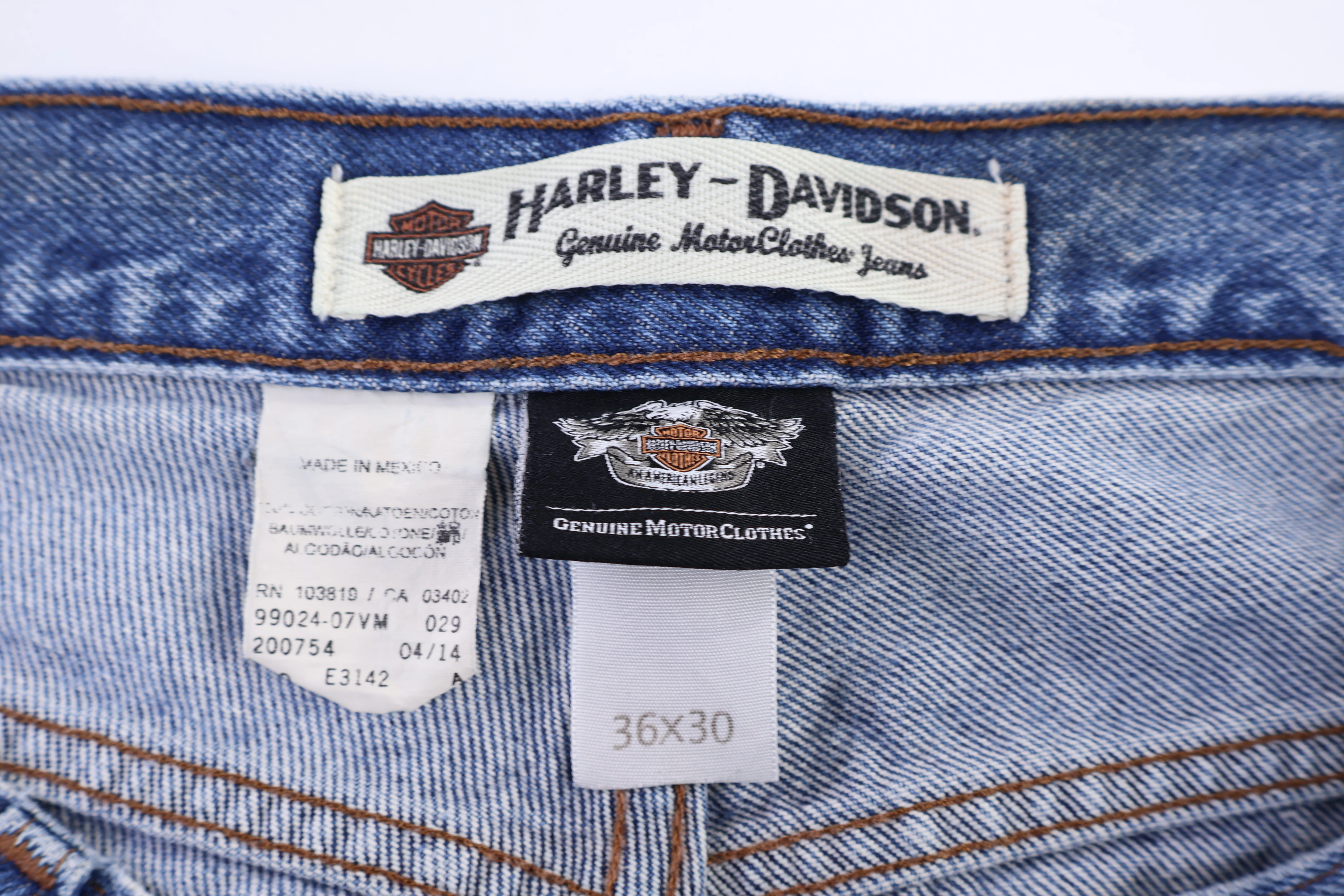 Harley Davidson Motorcycles Light Wash Denim Jeans - Image 4