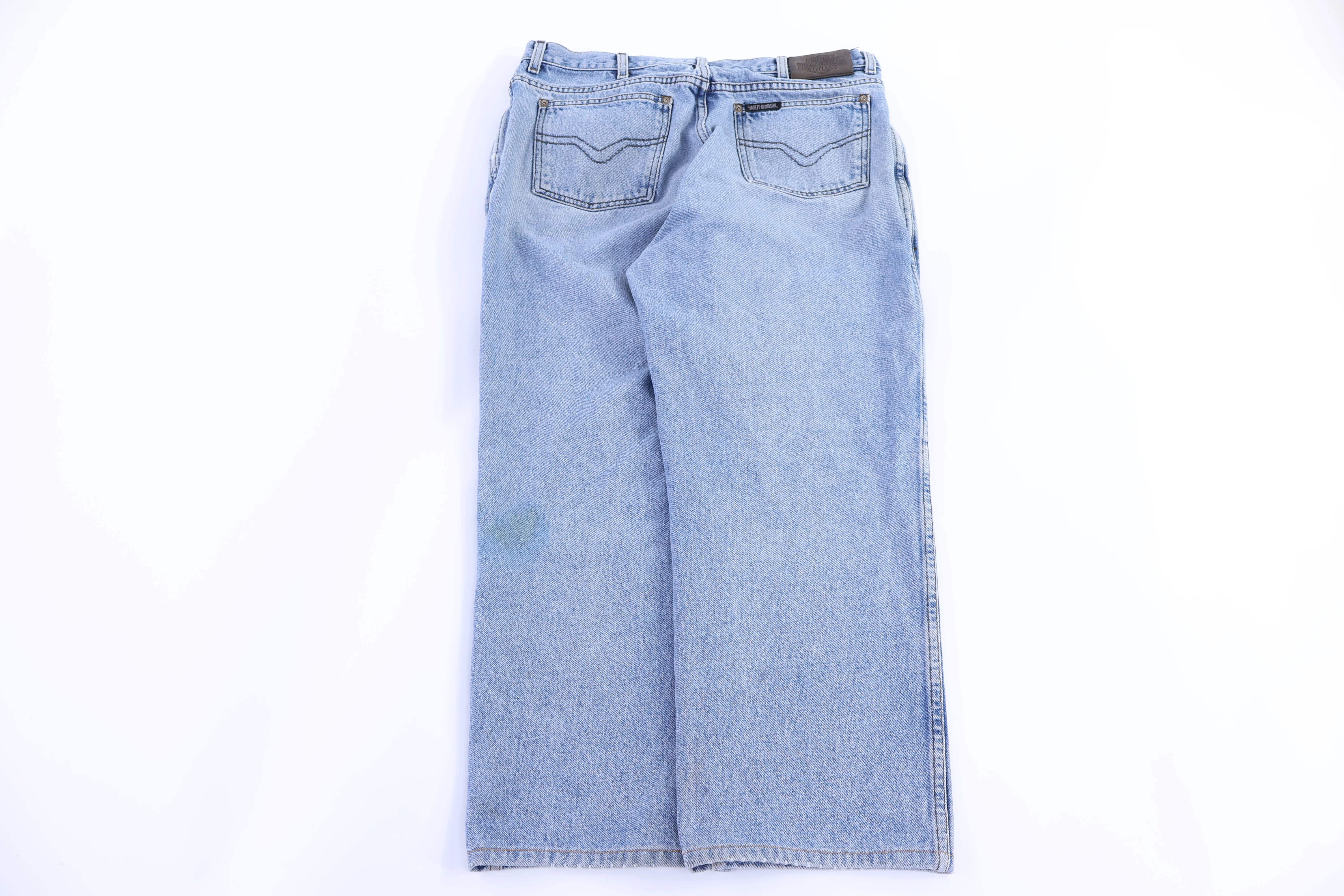 Harley Davidson Motorcycles Light Wash Denim Jeans - Image 2