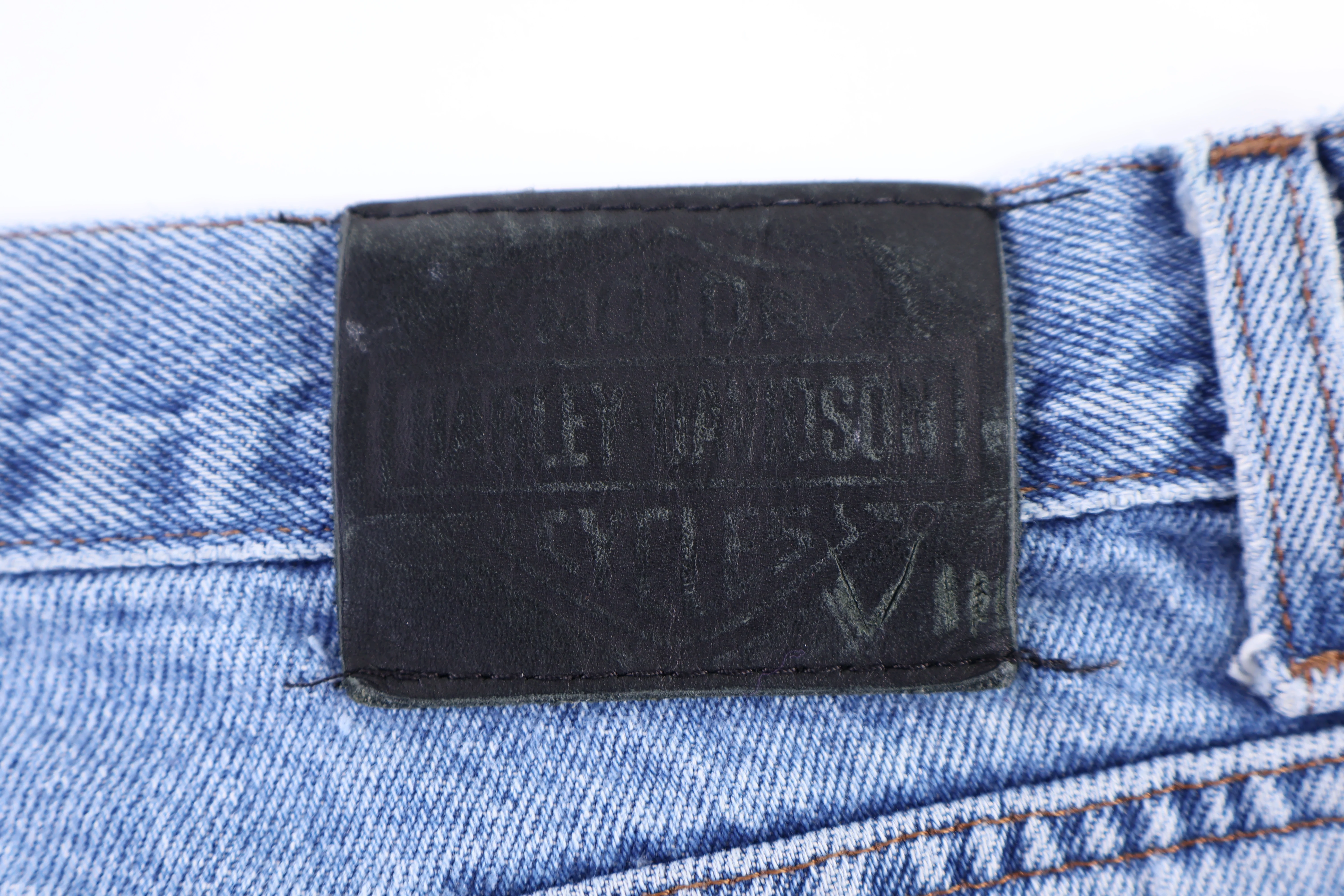 Harley Davidson Motorcycles Light Wash Jeans - Image 3