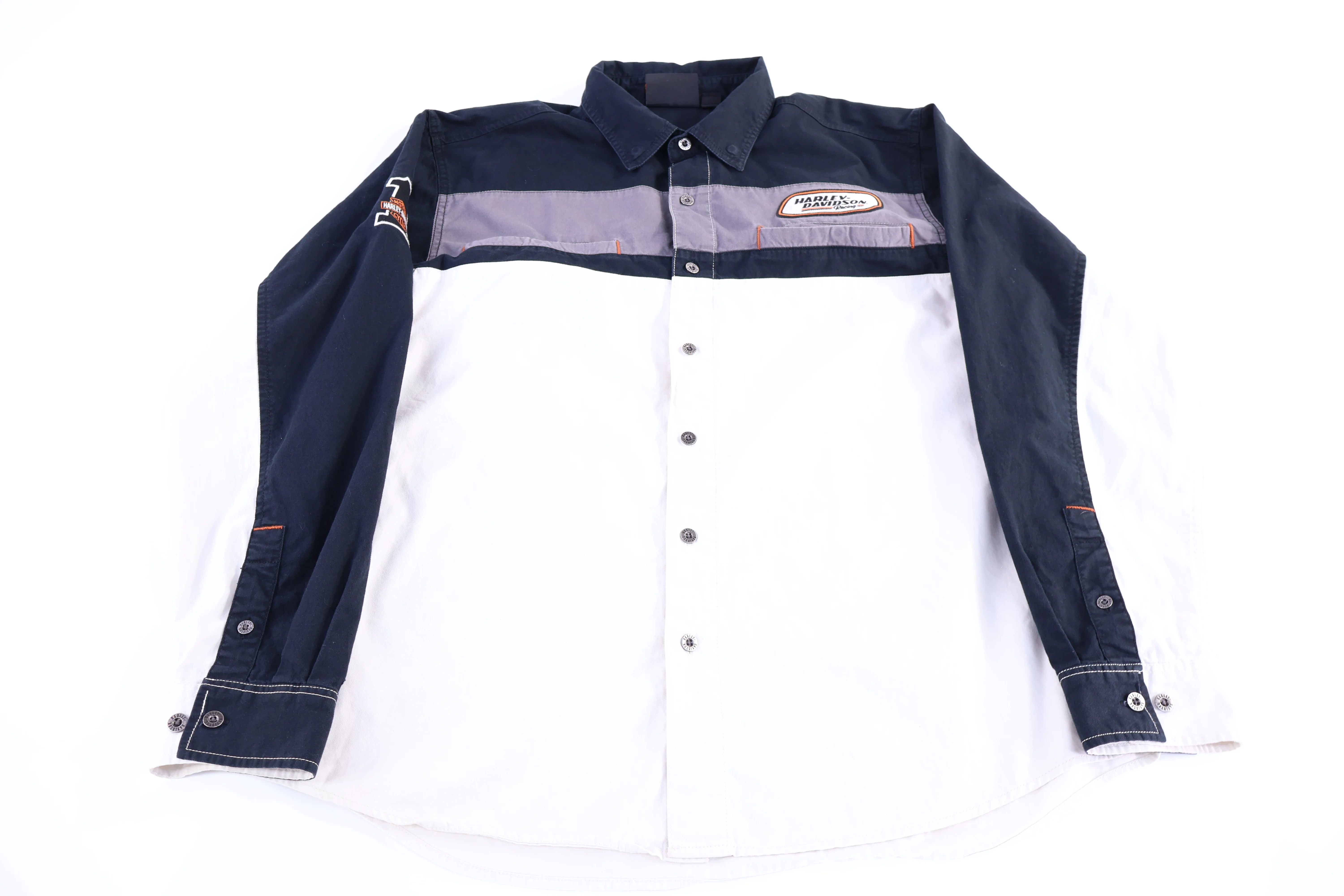 Harley Davidson Motorcycles LS Button Down