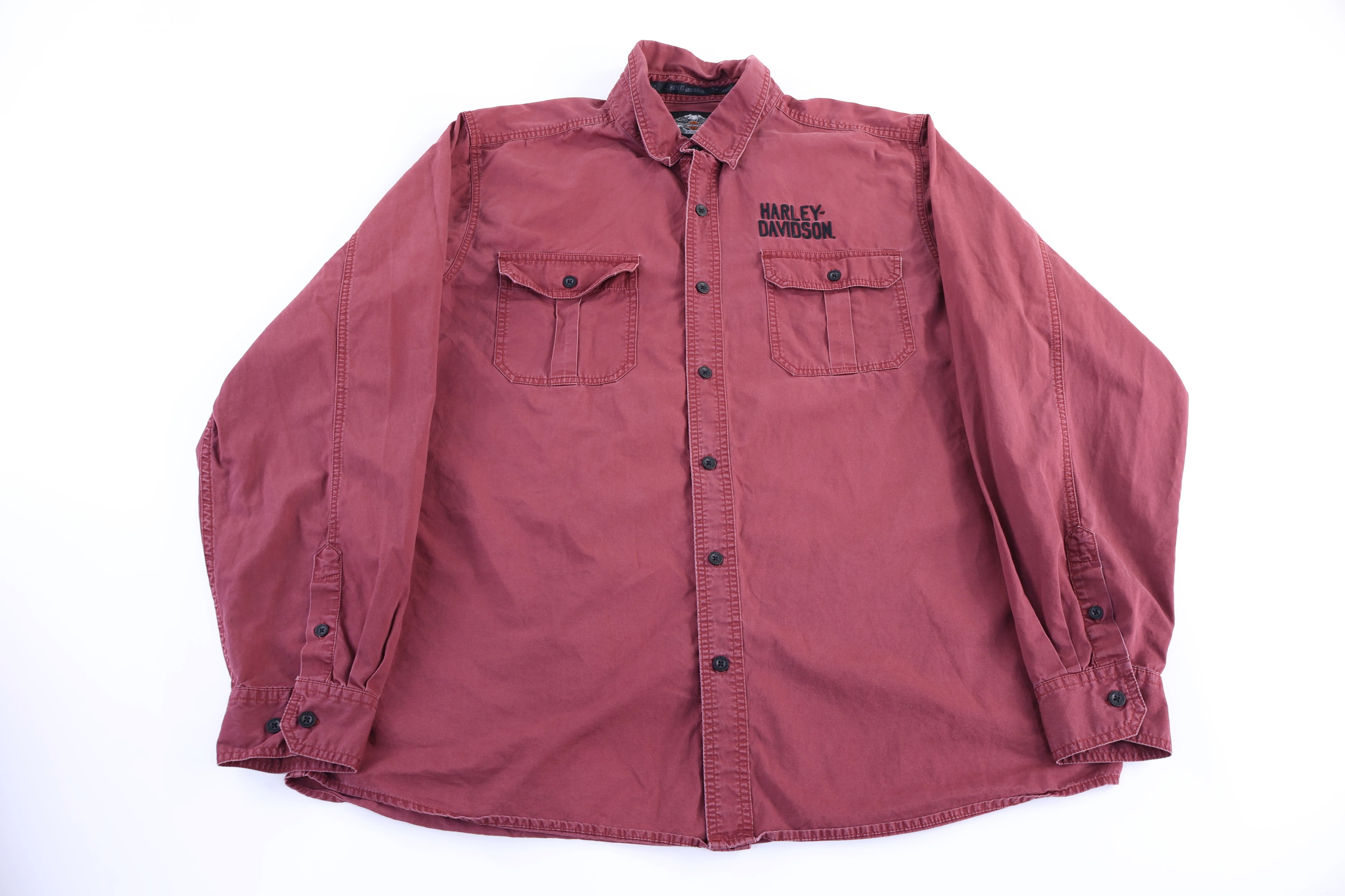 Harley Davidson Motorcycles LS Button Down