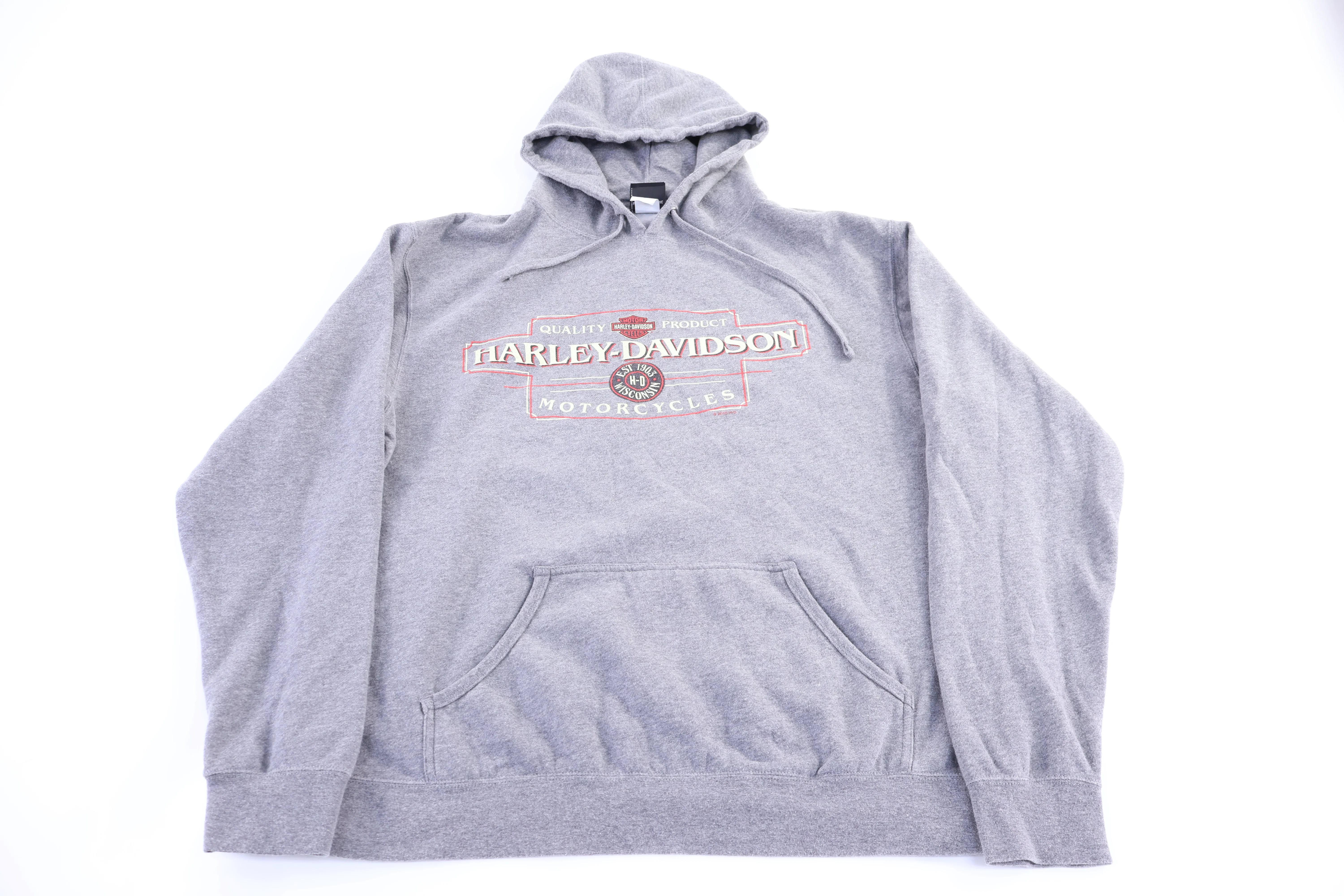Harley Davidson Motorcycles Manchester Gray Pullover Hoodie