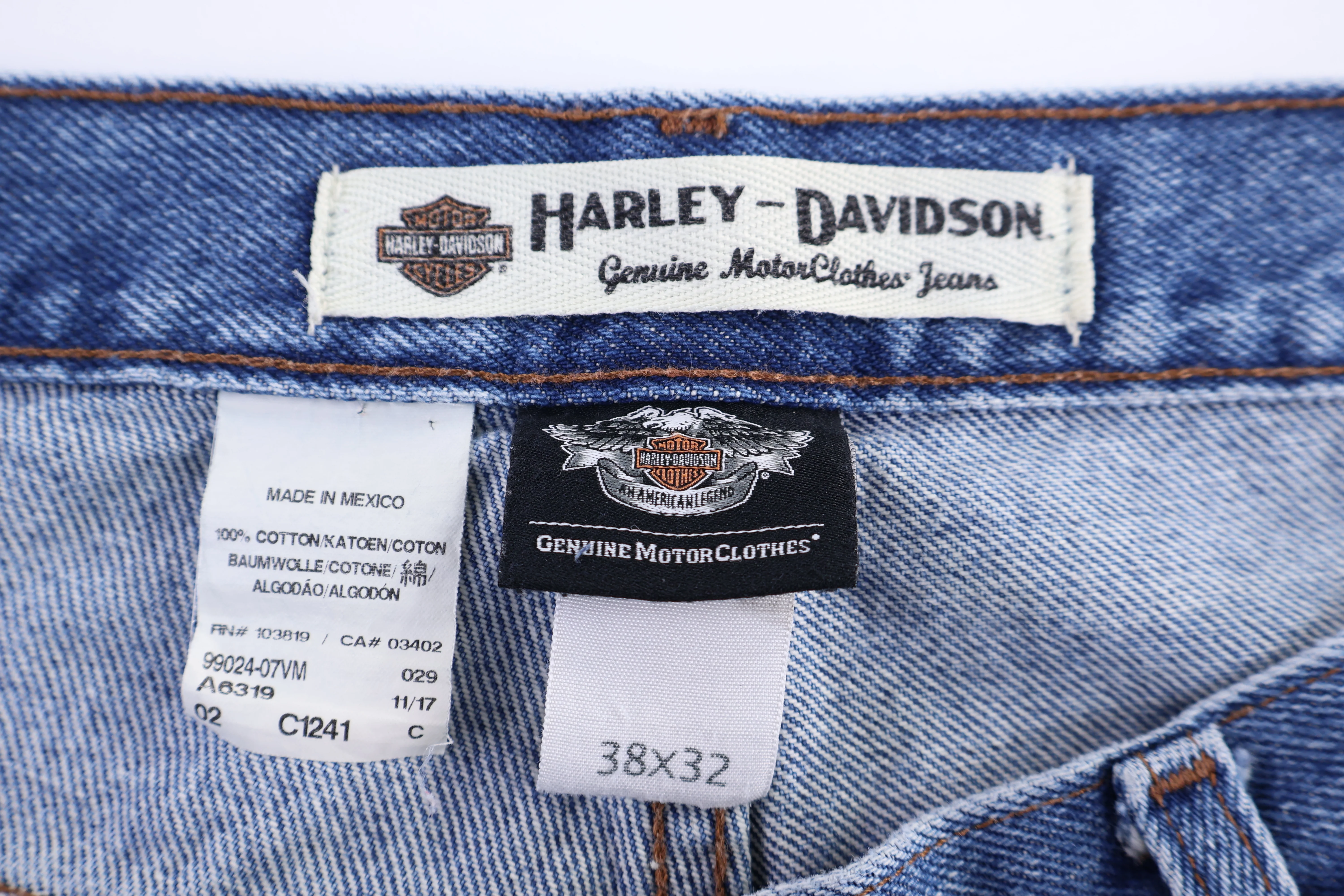 Harley Davidson Motorcycles Medium Wash Denim Jeans - Image 4