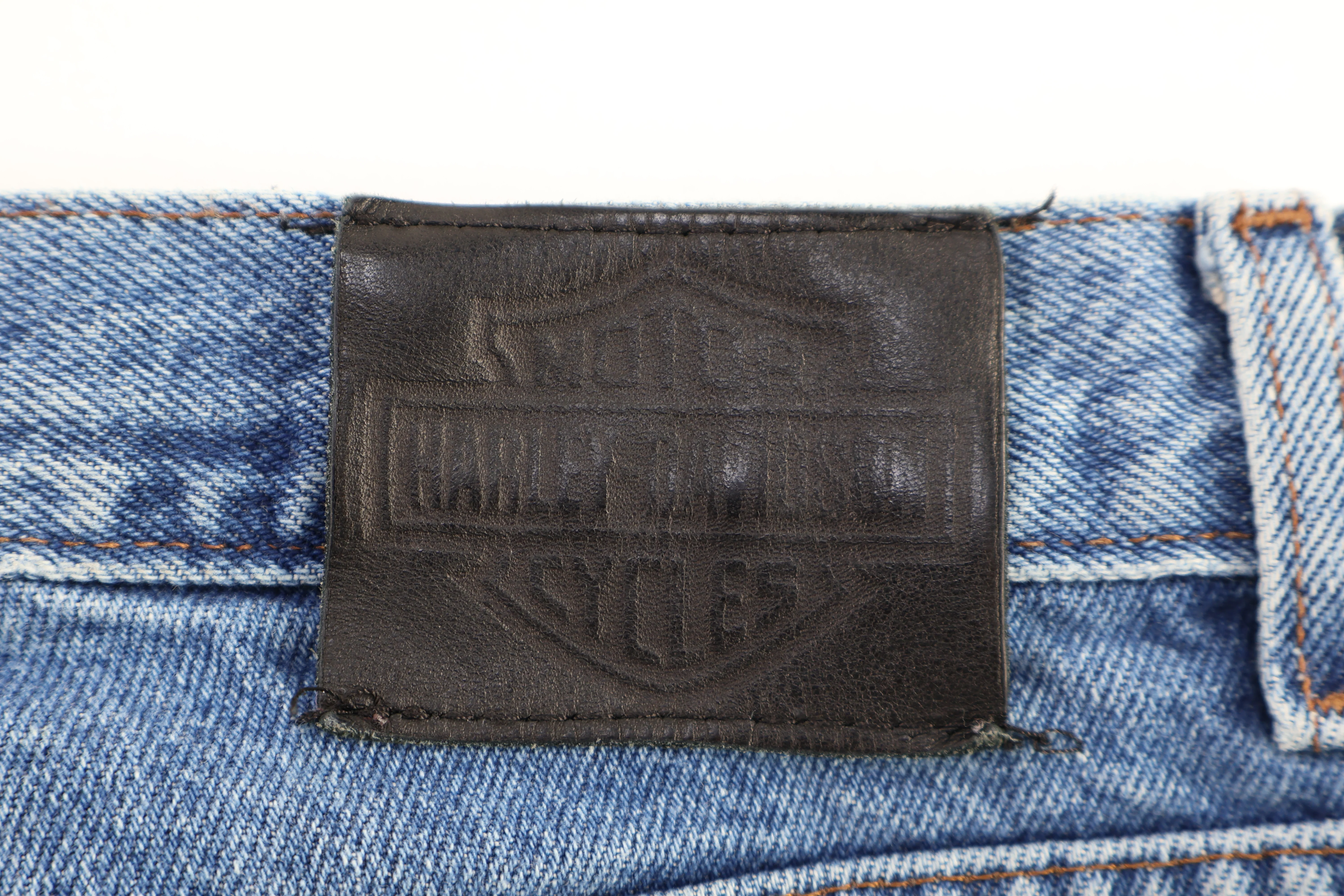 Harley Davidson Motorcycles Medium Wash Denim Jeans - Image 4