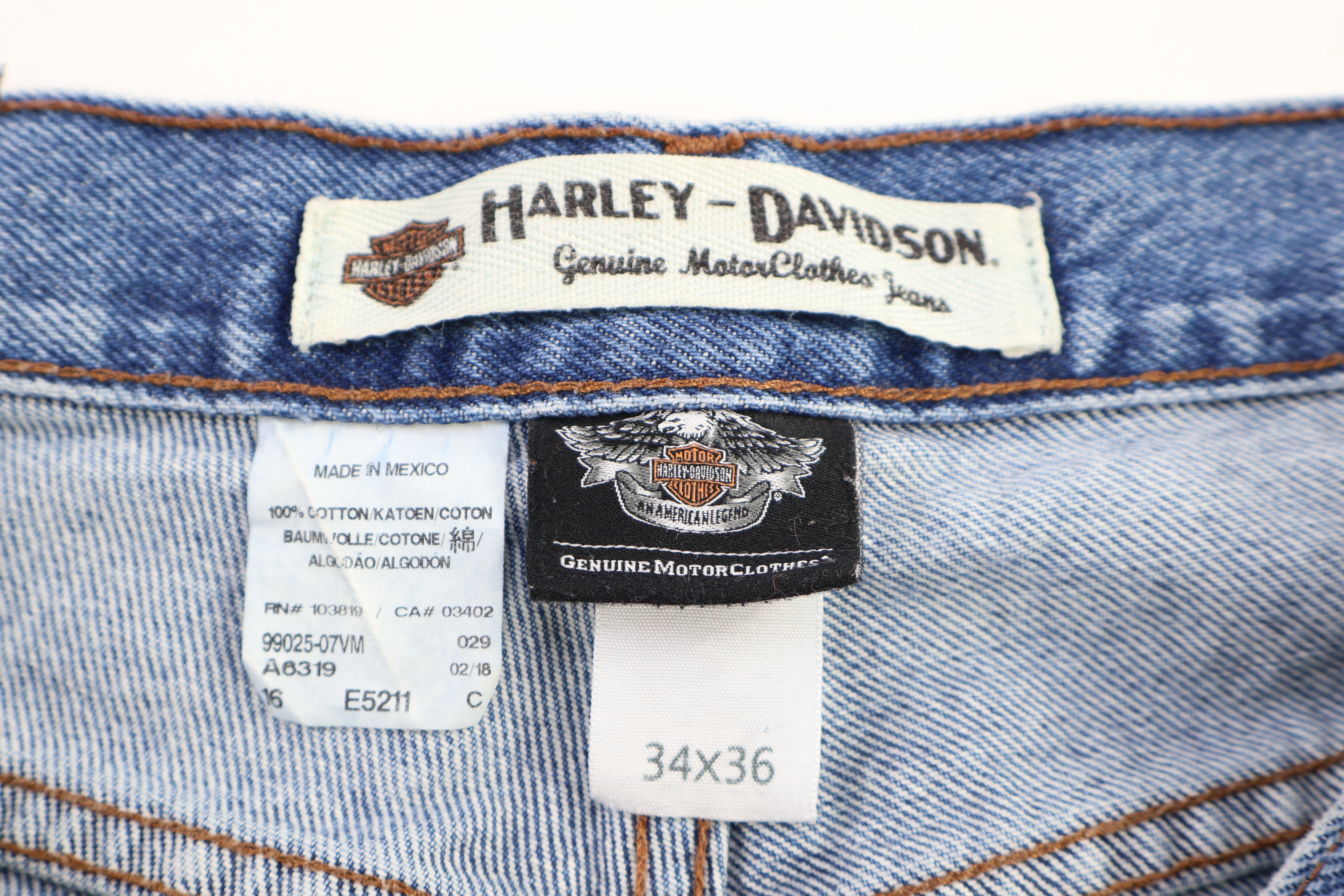 Harley Davidson Motorcycles Medium Wash Denim Jeans - Image 5