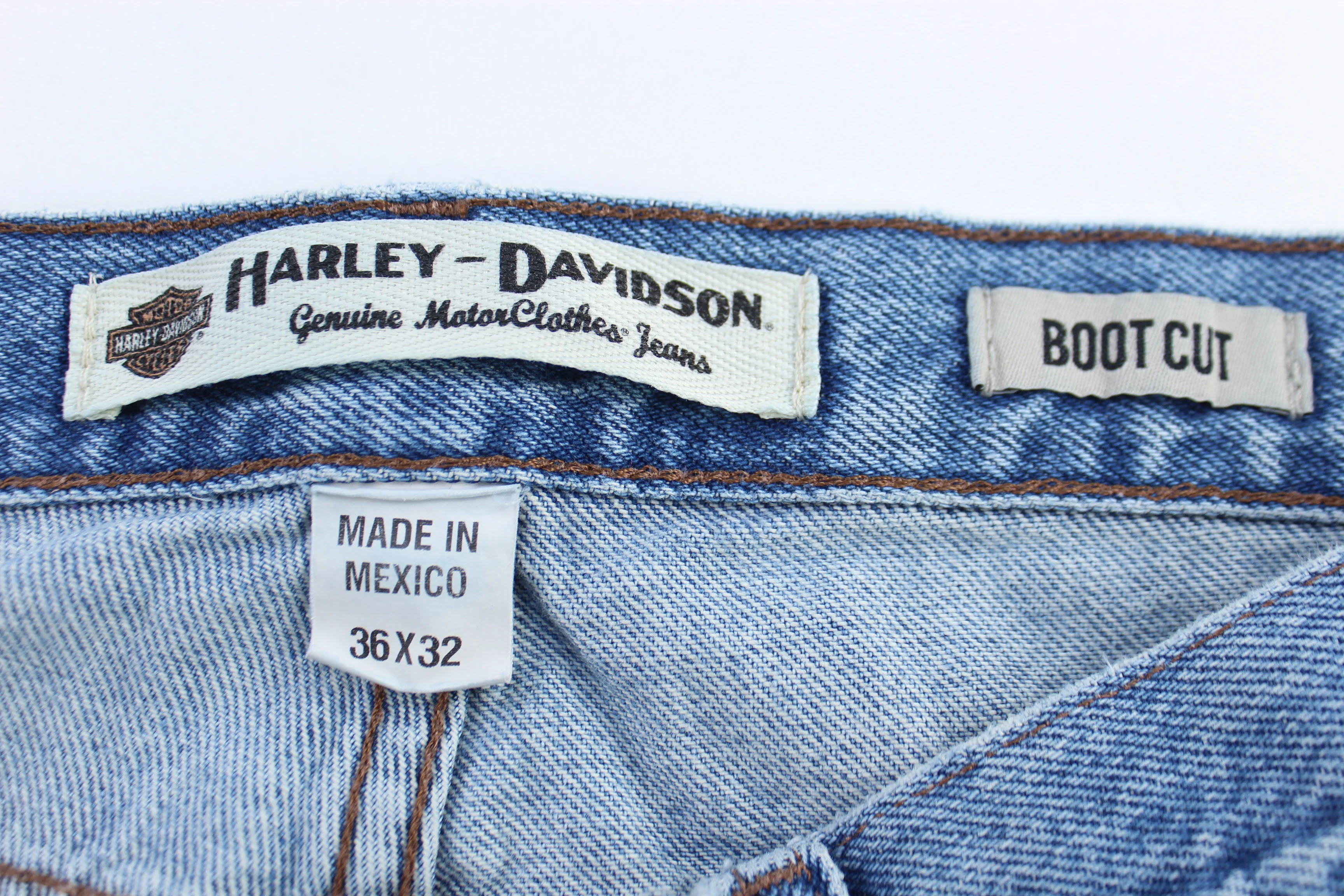 Harley Davidson Motorcycles Medium Wash Denim Jeans - Image 4