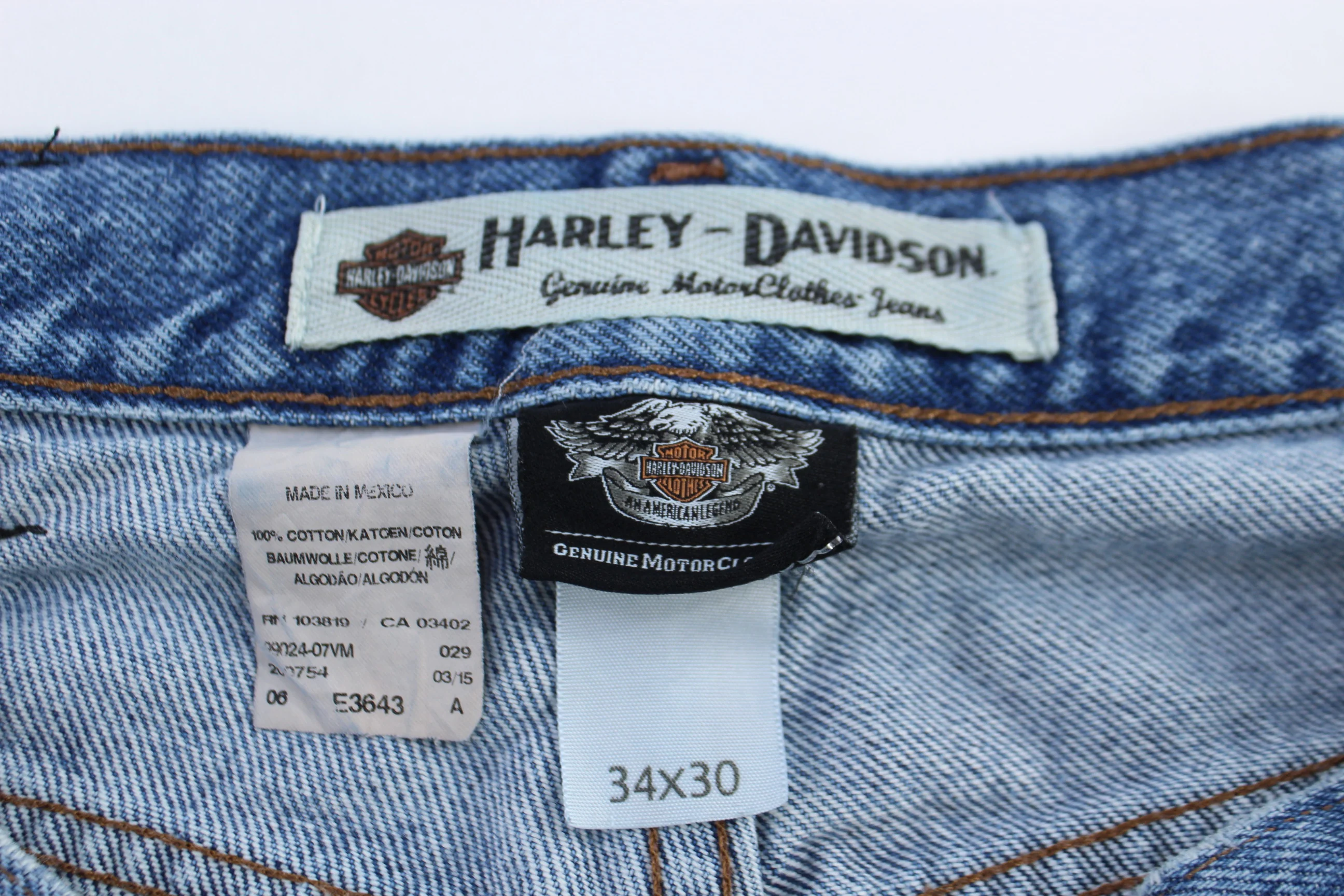 Harley Davidson Motorcycles Medium Wash Denim Jeans - Image 5