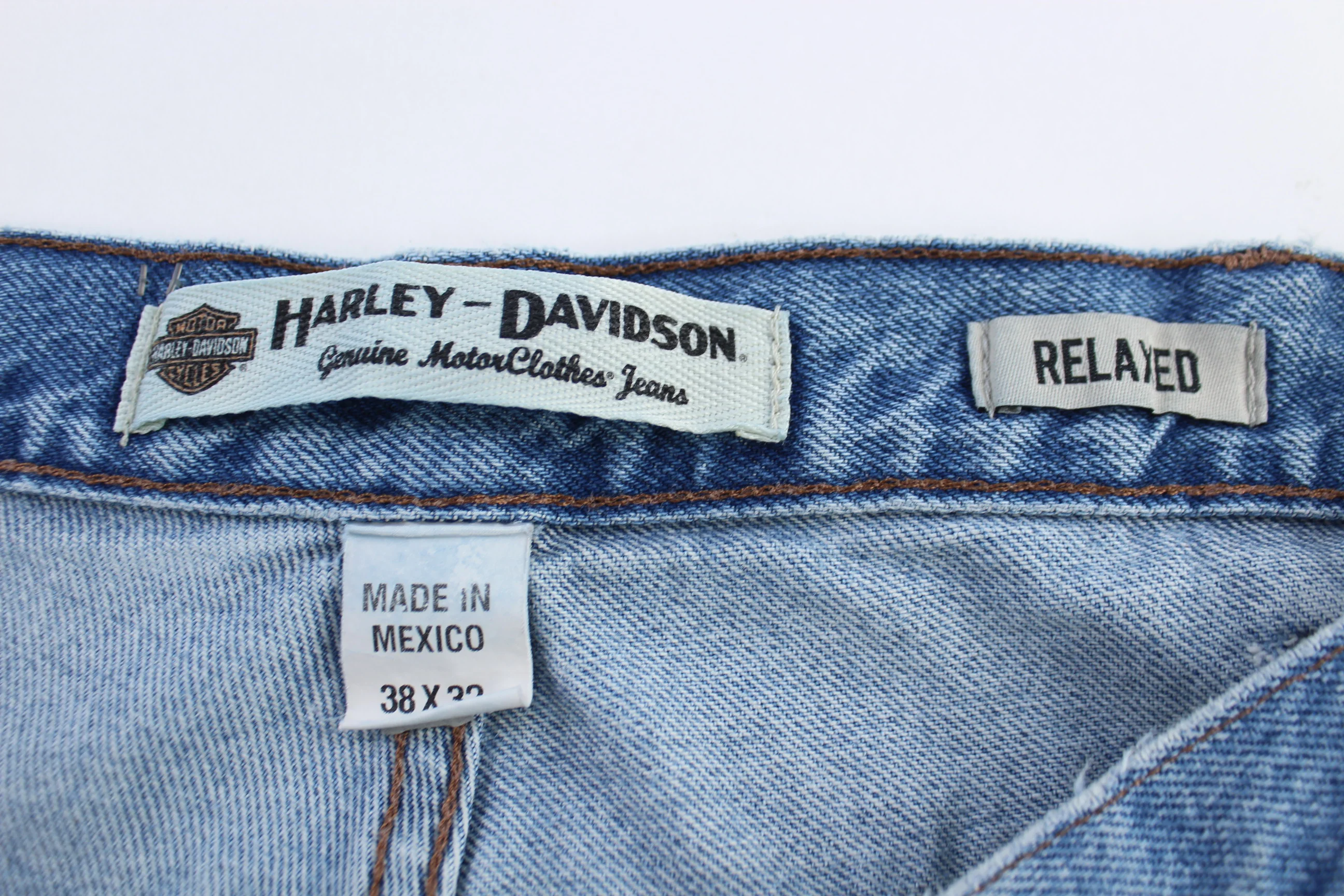 Harley Davidson Motorcycles Medium Wash Denim Jeans - Image 4