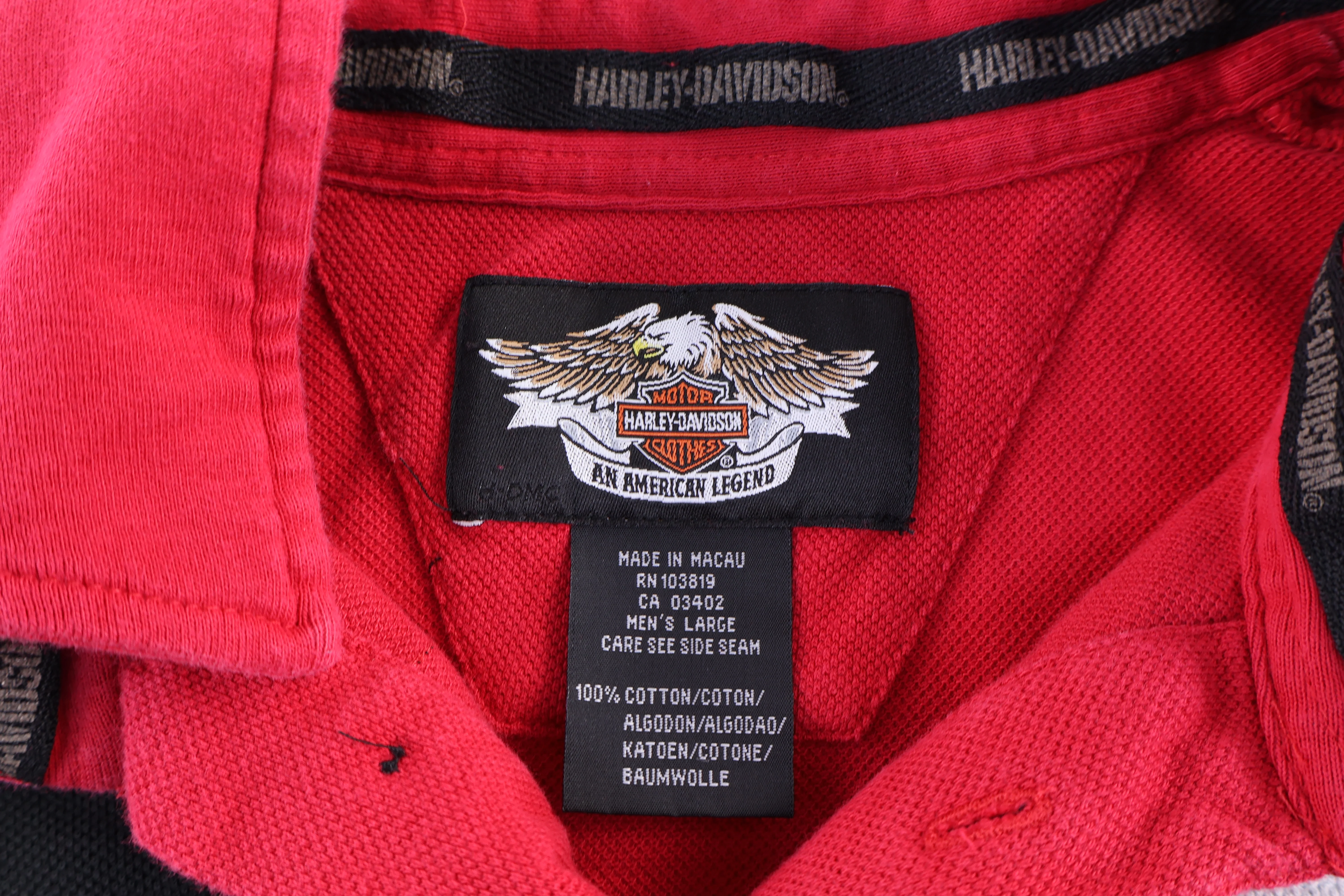 Harley Davidson Motorcycles Multicolor Button Up - Image 3