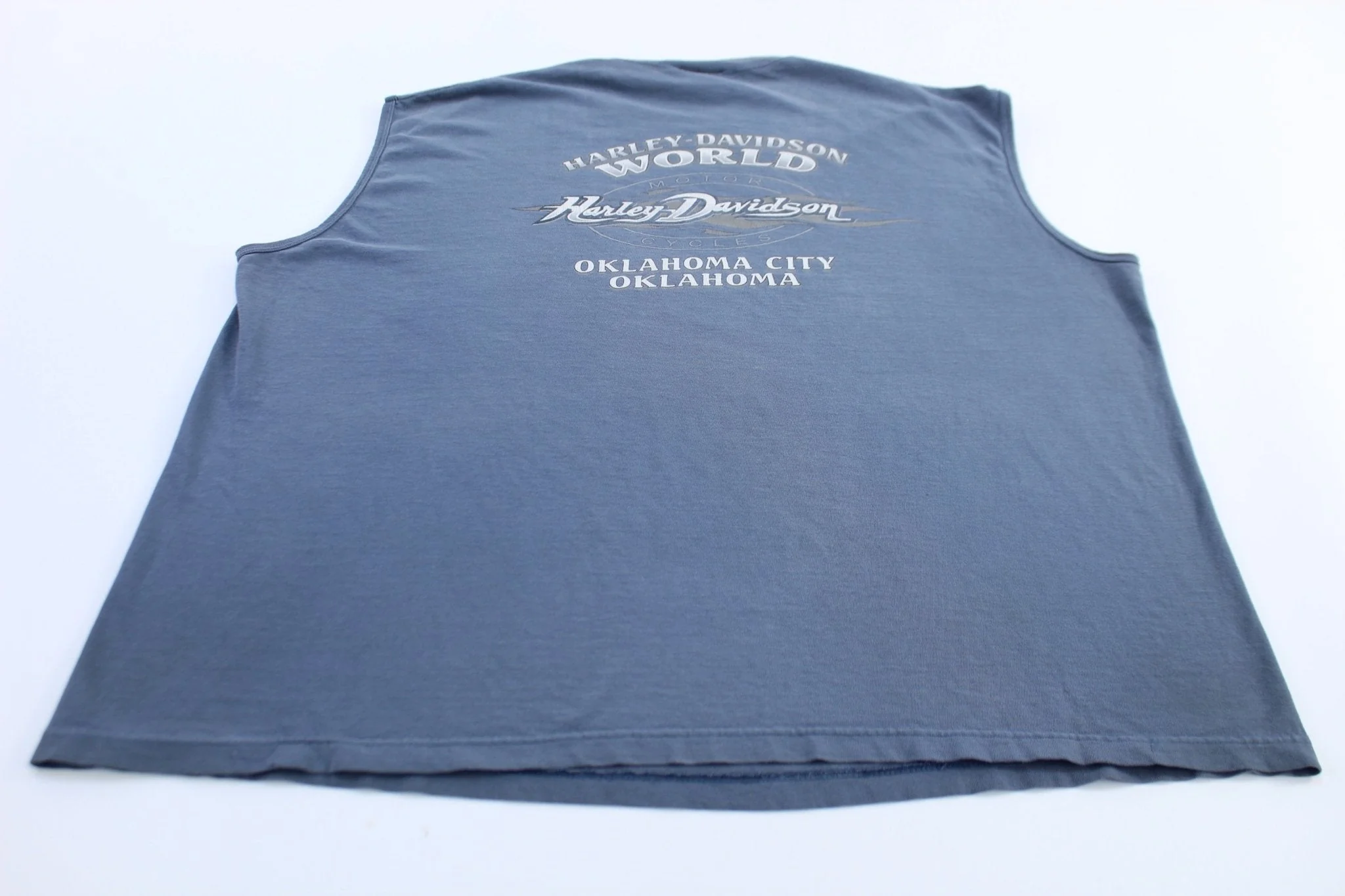 Harley Davidson Motorcycles Oklahoma City, Oklahoma Skull Tank Top - Image 2