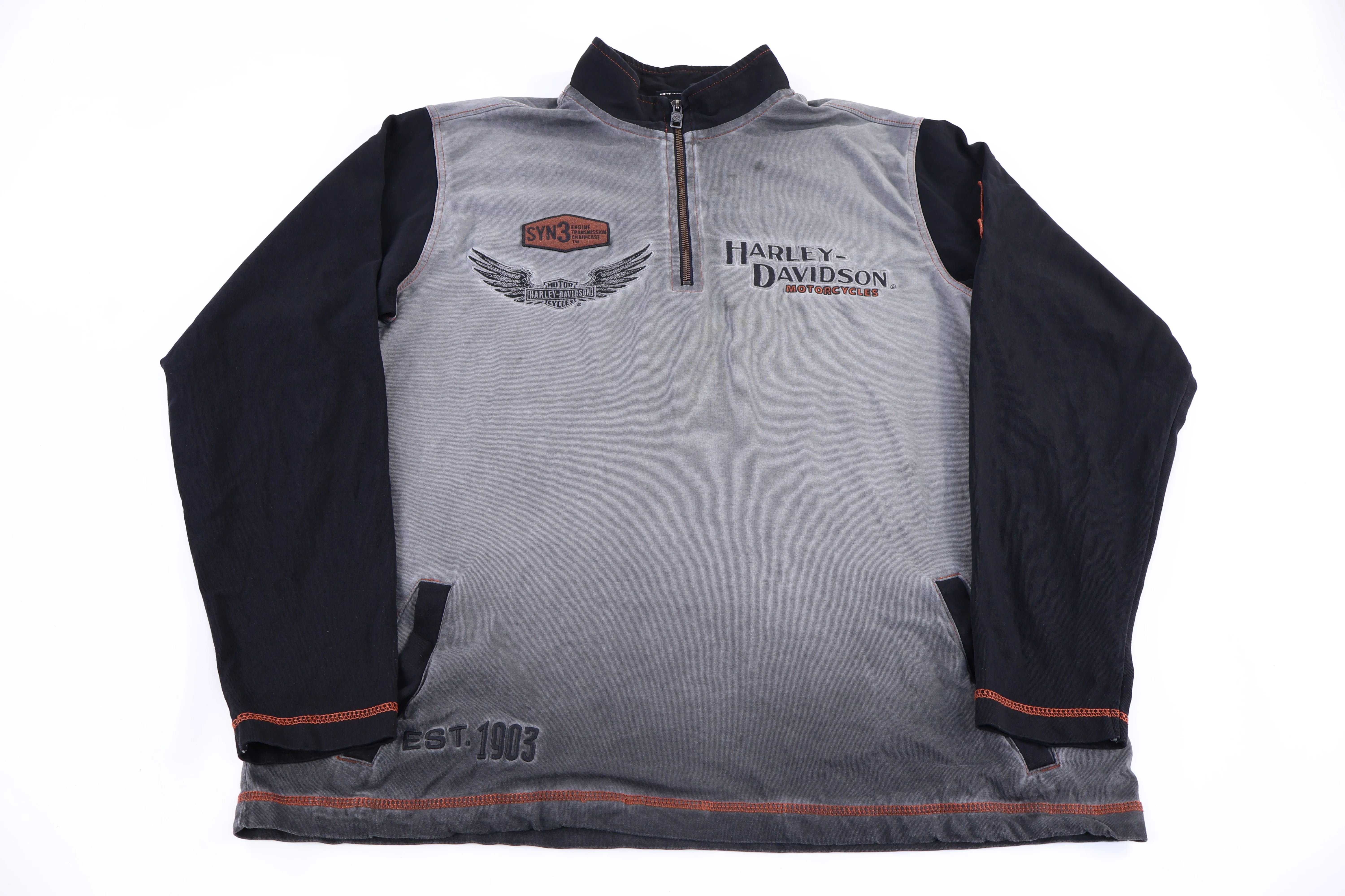Harley Davidson Motorcycles Quarter Zip Pullover