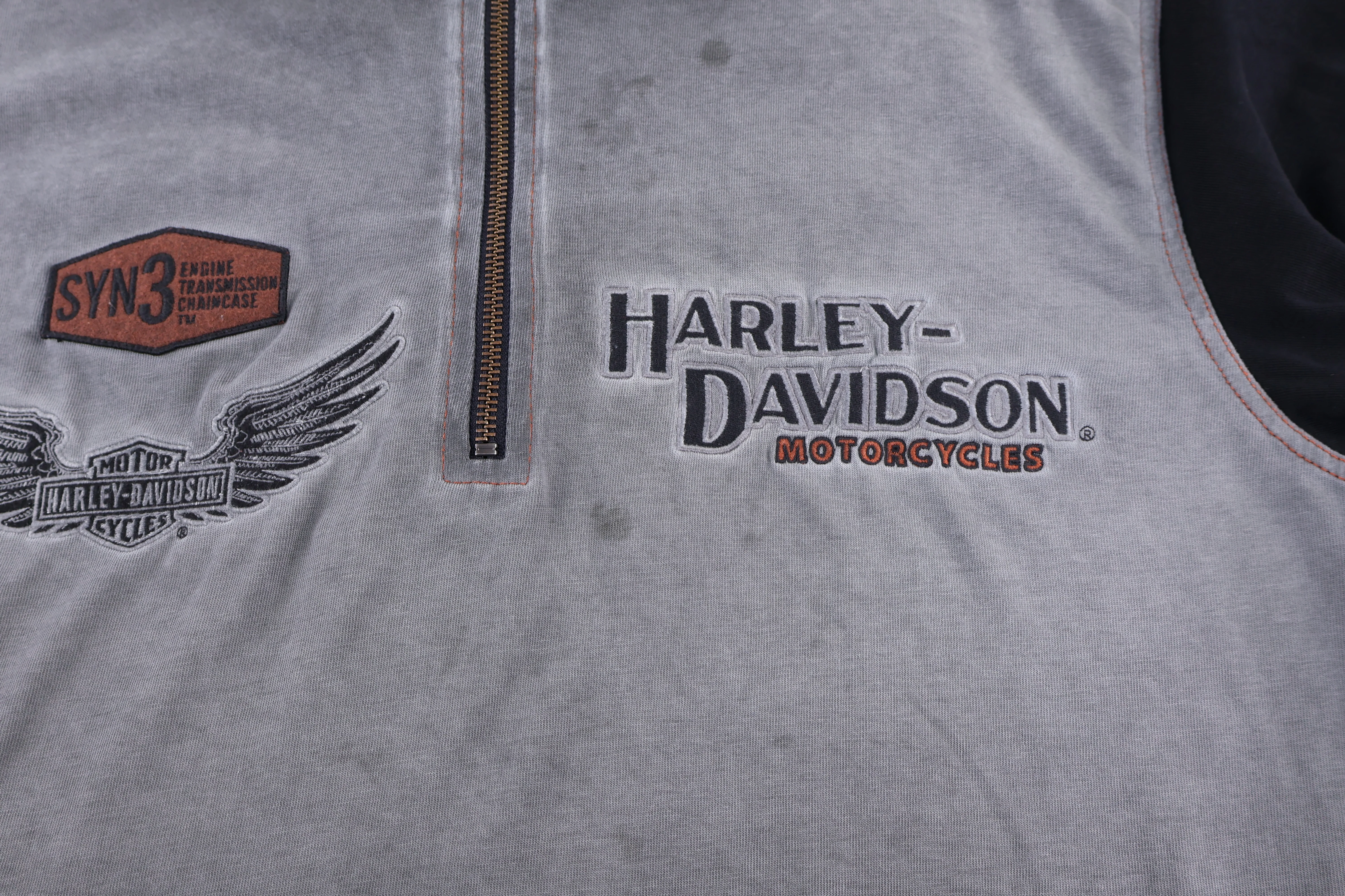 Harley Davidson Motorcycles Quarter Zip Pullover - Image 3