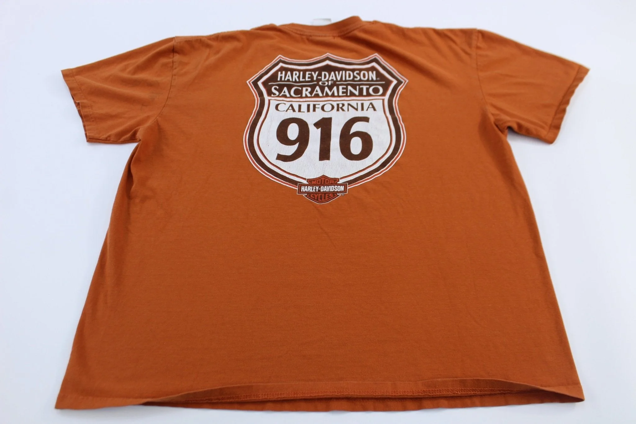 Harley Davidson Motorcycles Sacramento, California T-Shirt - Image 2