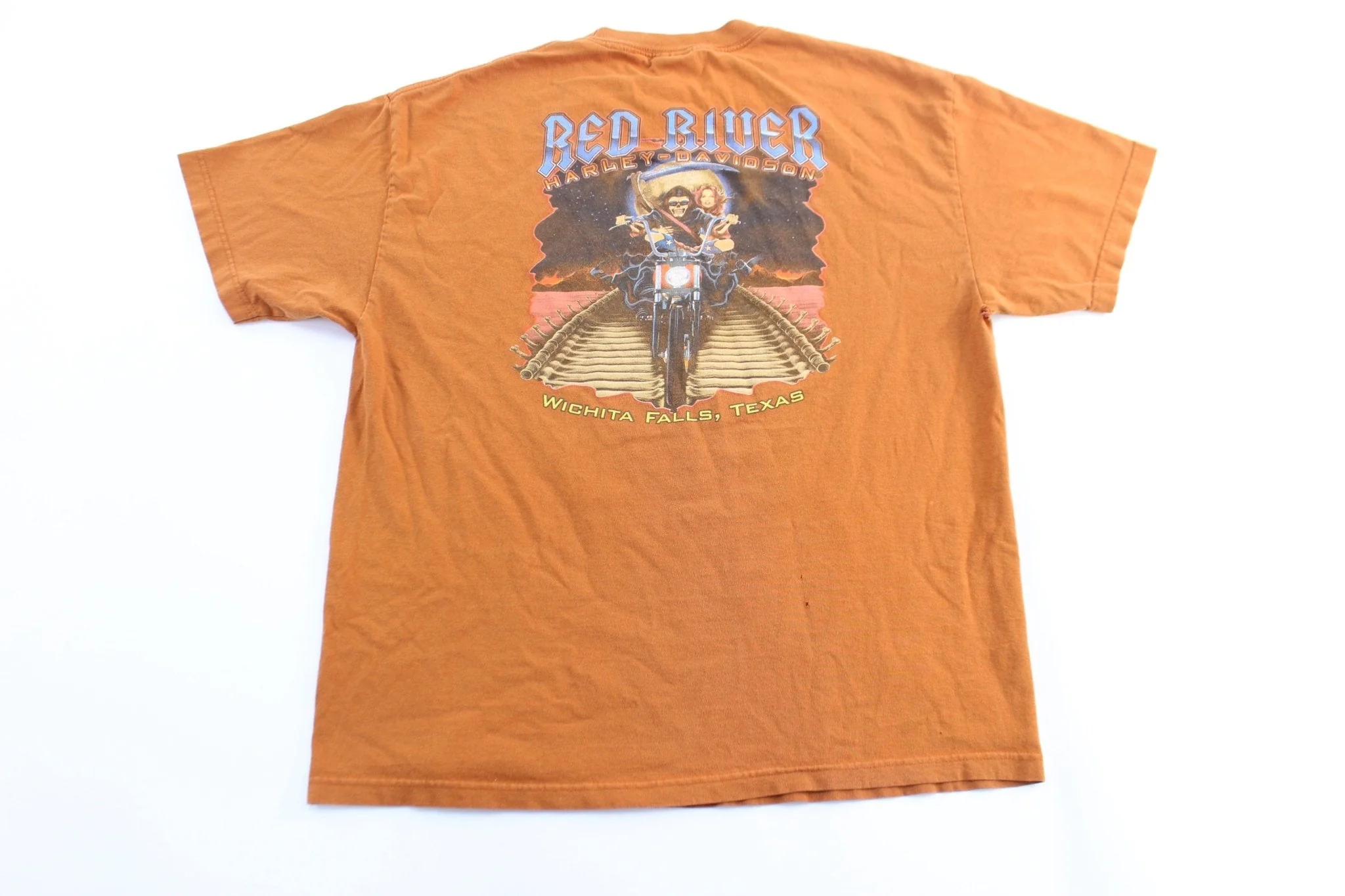 Harley Davidson Motorcycles Wichita Falls, Texas T-Shirt - Image 2