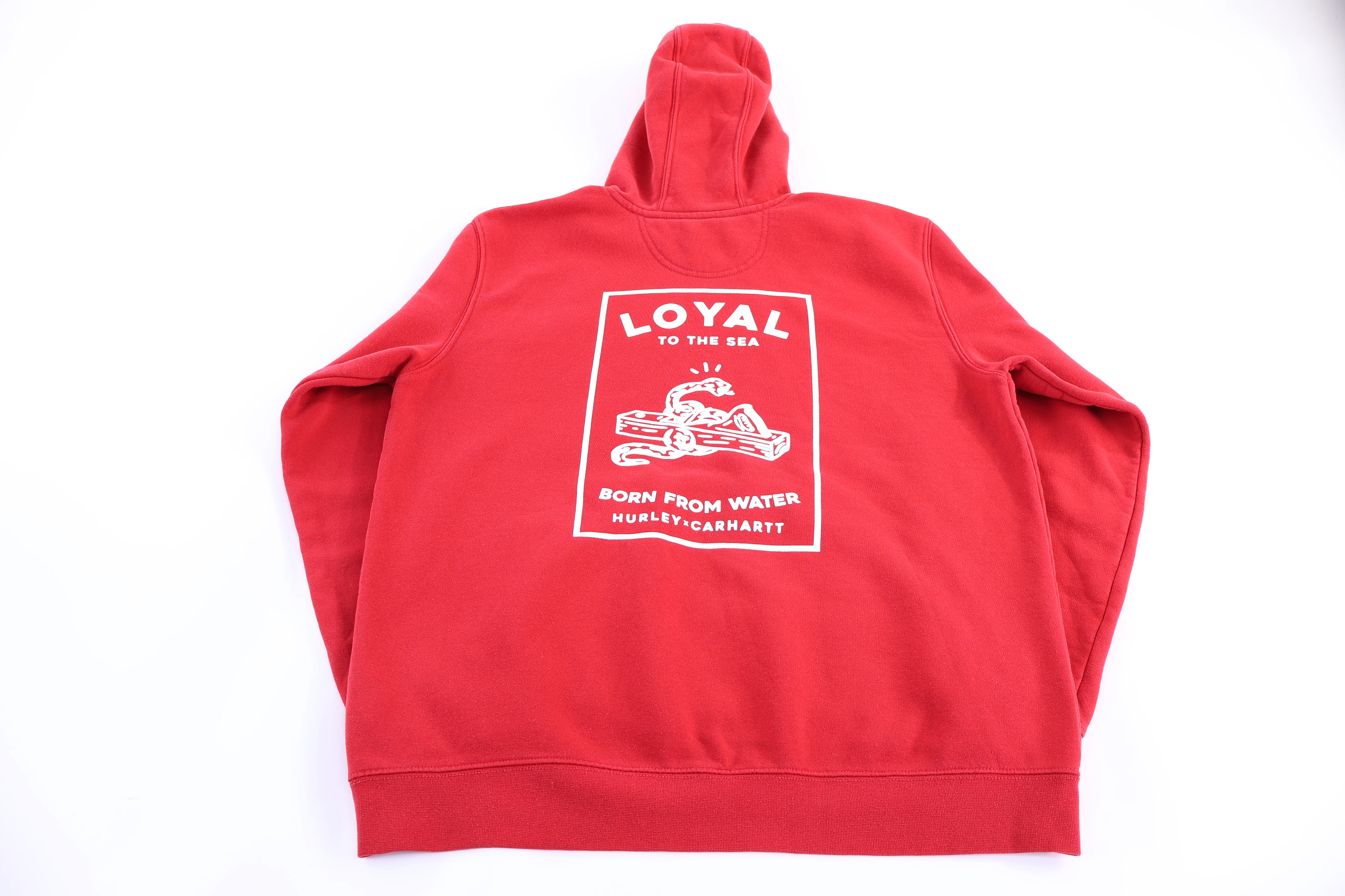 Hurley Loyal To The Sea Red Pullover Hoodie - Image 2