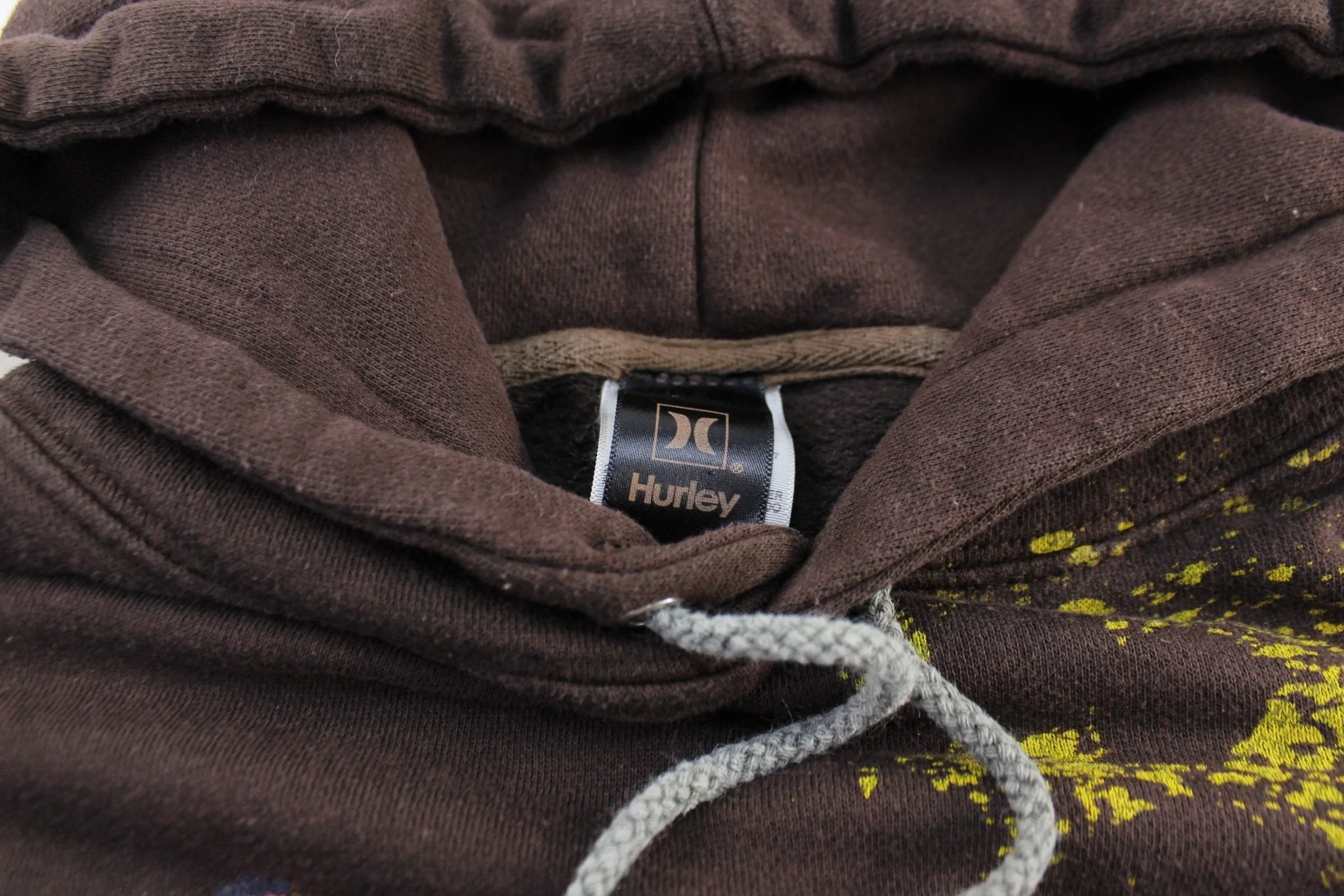 Hurley Paintball Splatter Brown Pullover Hoodie - Image 3