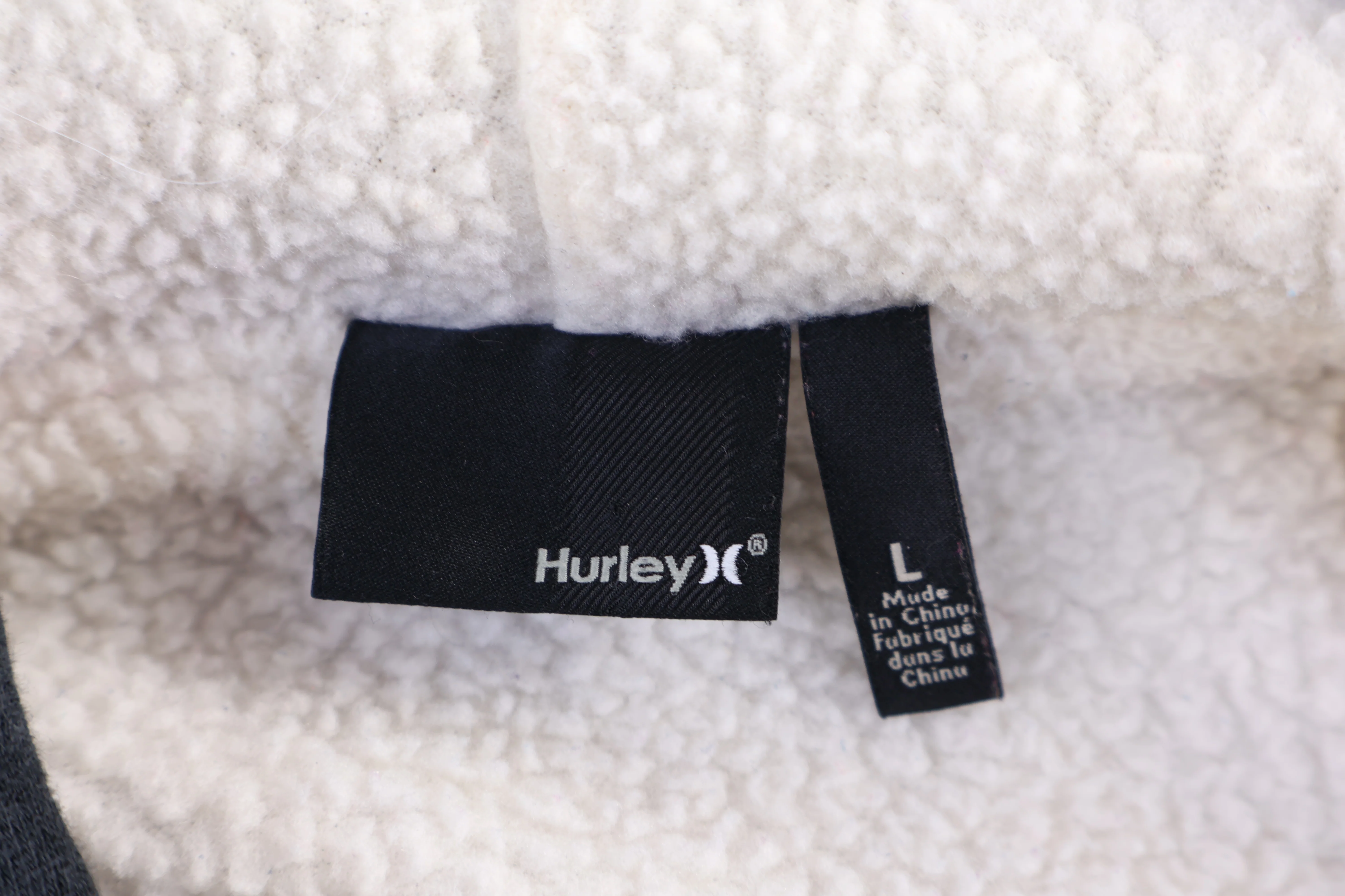 Y2K Hurley Sherpa Lined Full Zip Hoodie - Image 4
