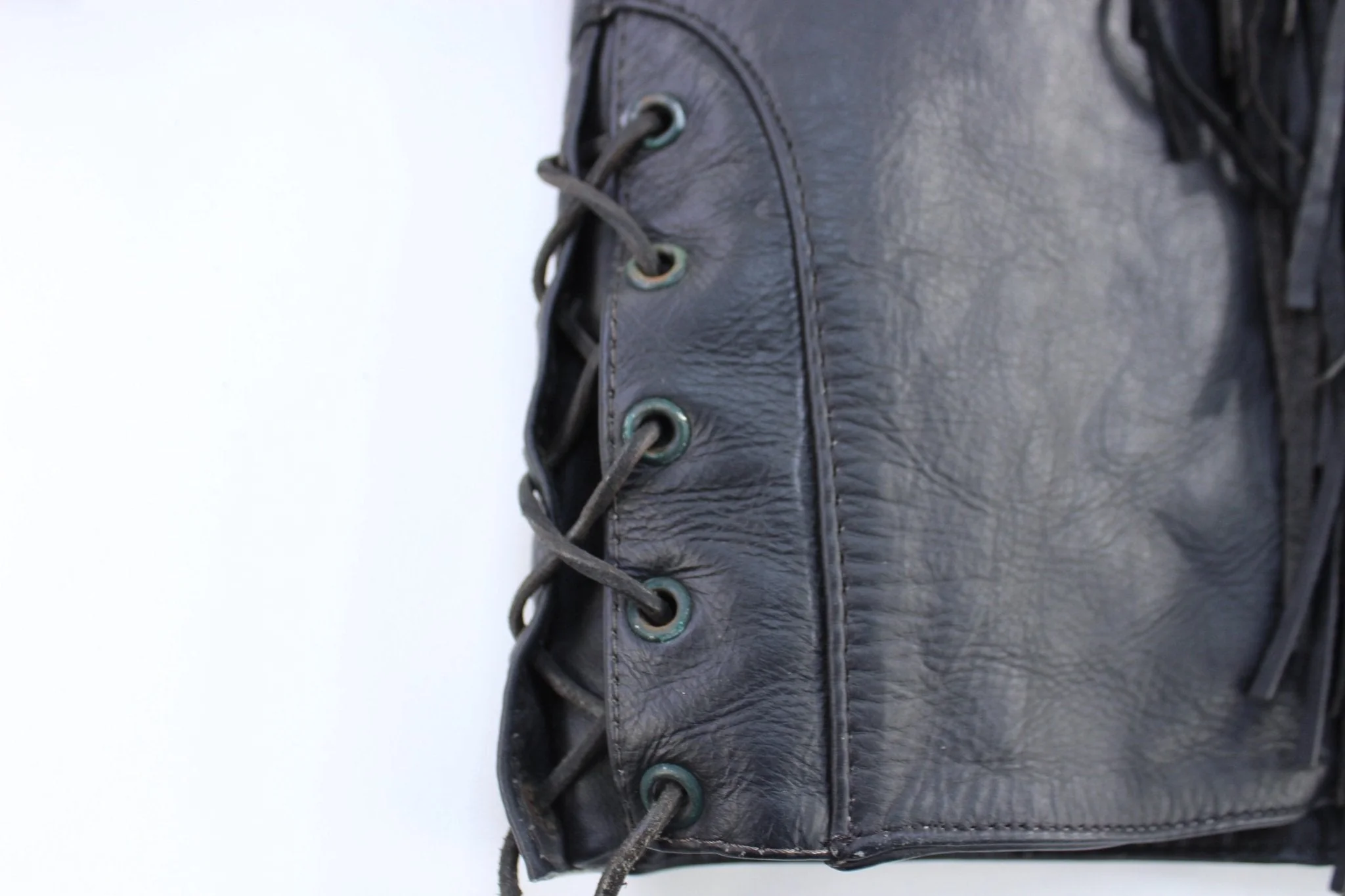 Interstate Black Leather Fringe Jacket - Image 3