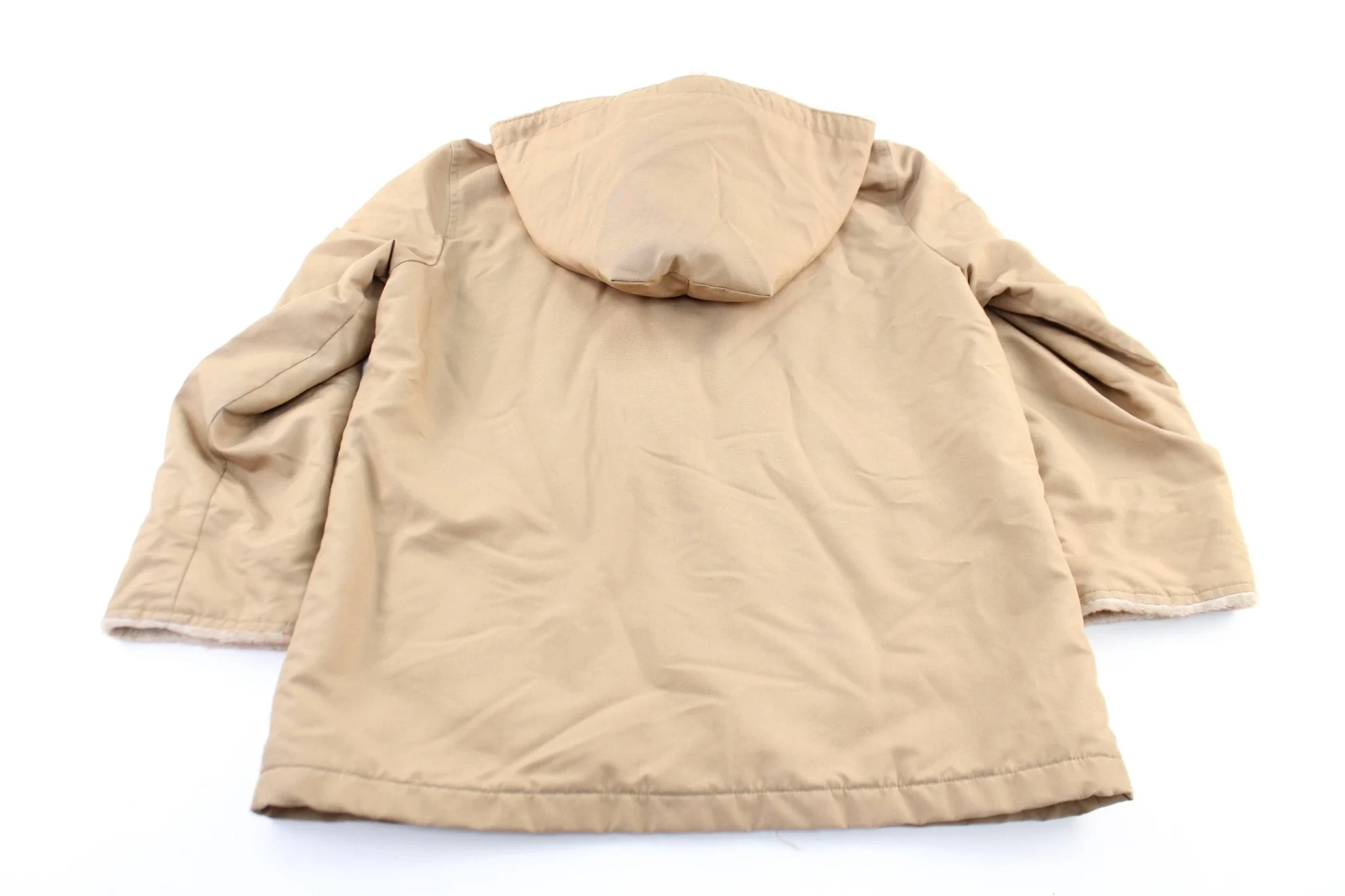Junior's London Fog Beige Hooded Zip Up Jacket - Image 2