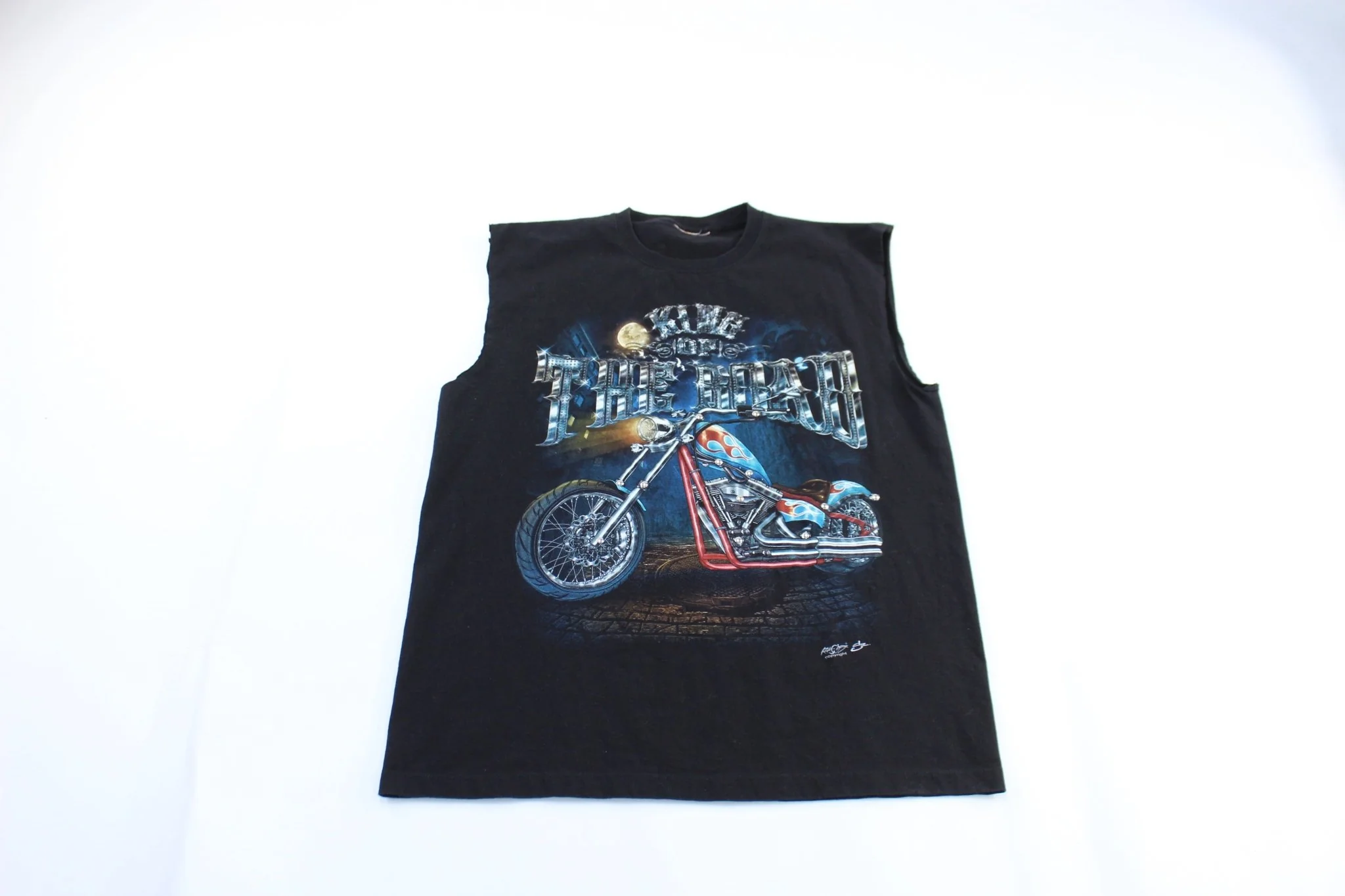 King Of The Road Biker Graphic Tank Top