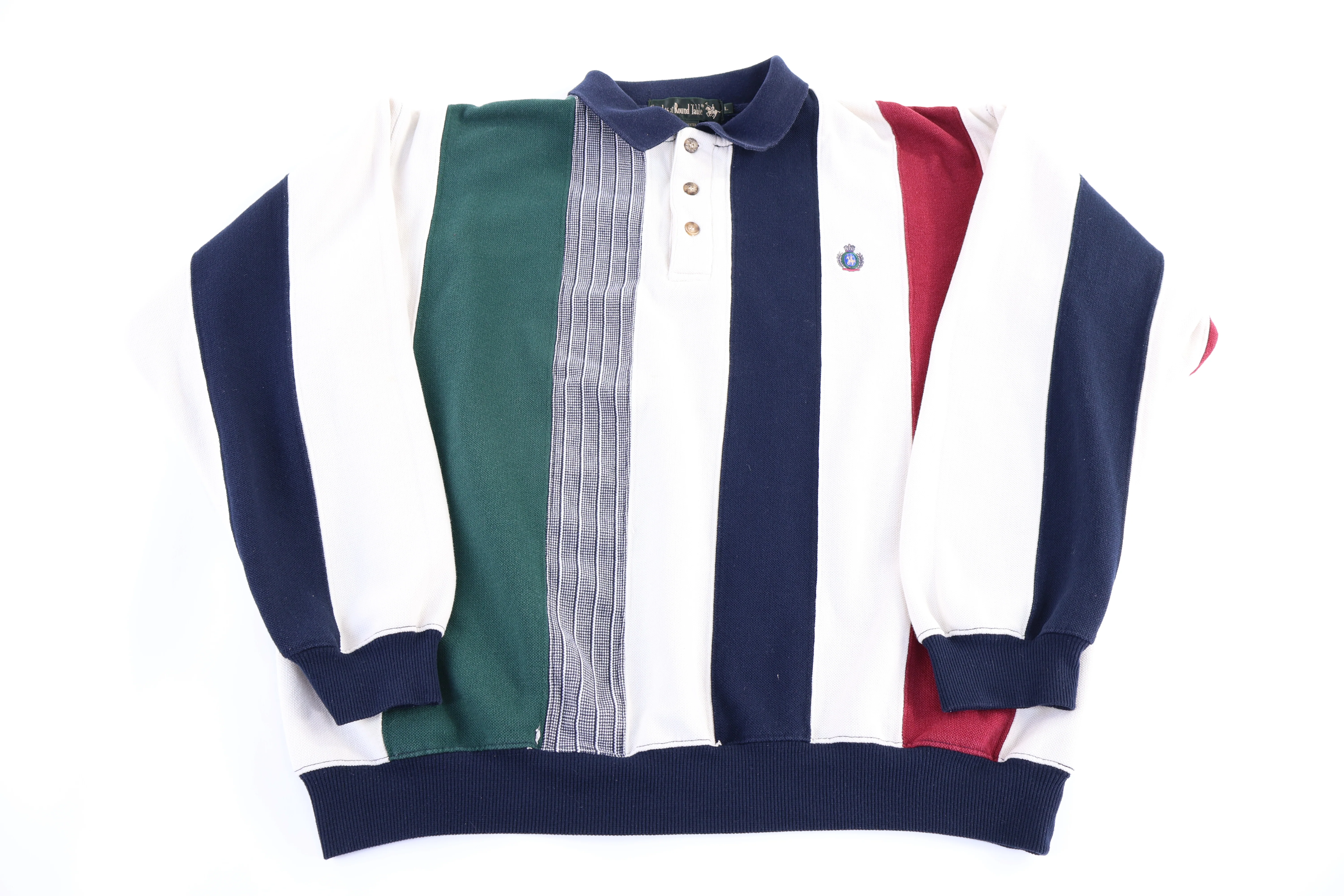 Knights Round Table Multicolor Henley Sweater