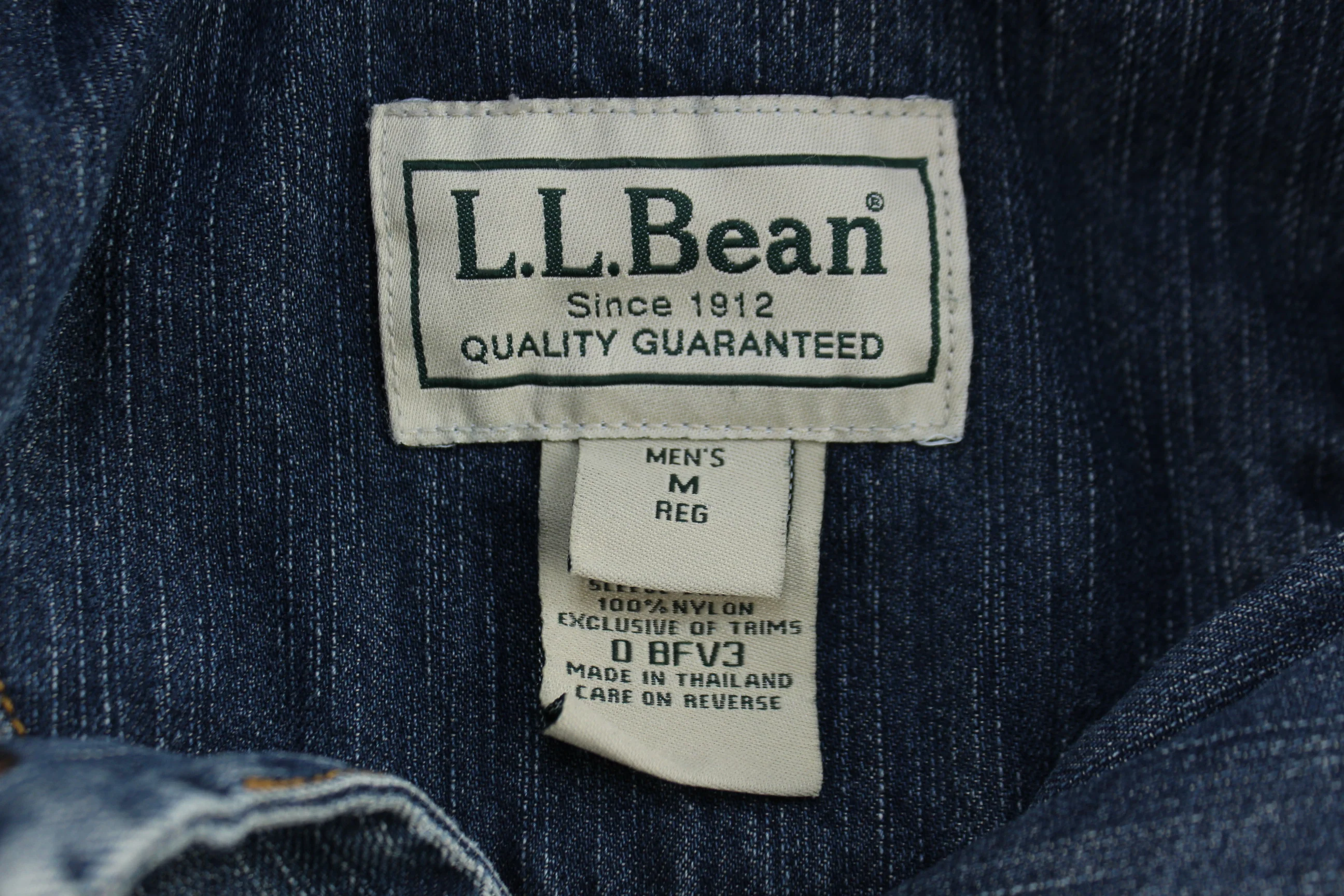 L.L. Bean Dark Wash Denim Jacket - Image 3