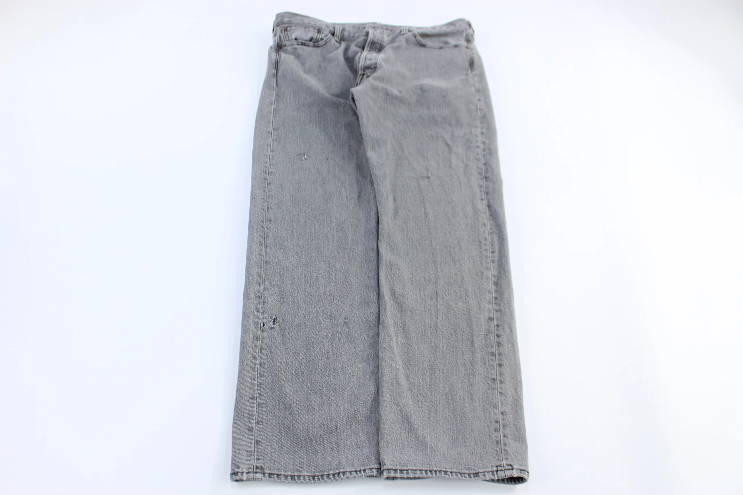 Levi's 501 Grey Denim Jeans - Image 2