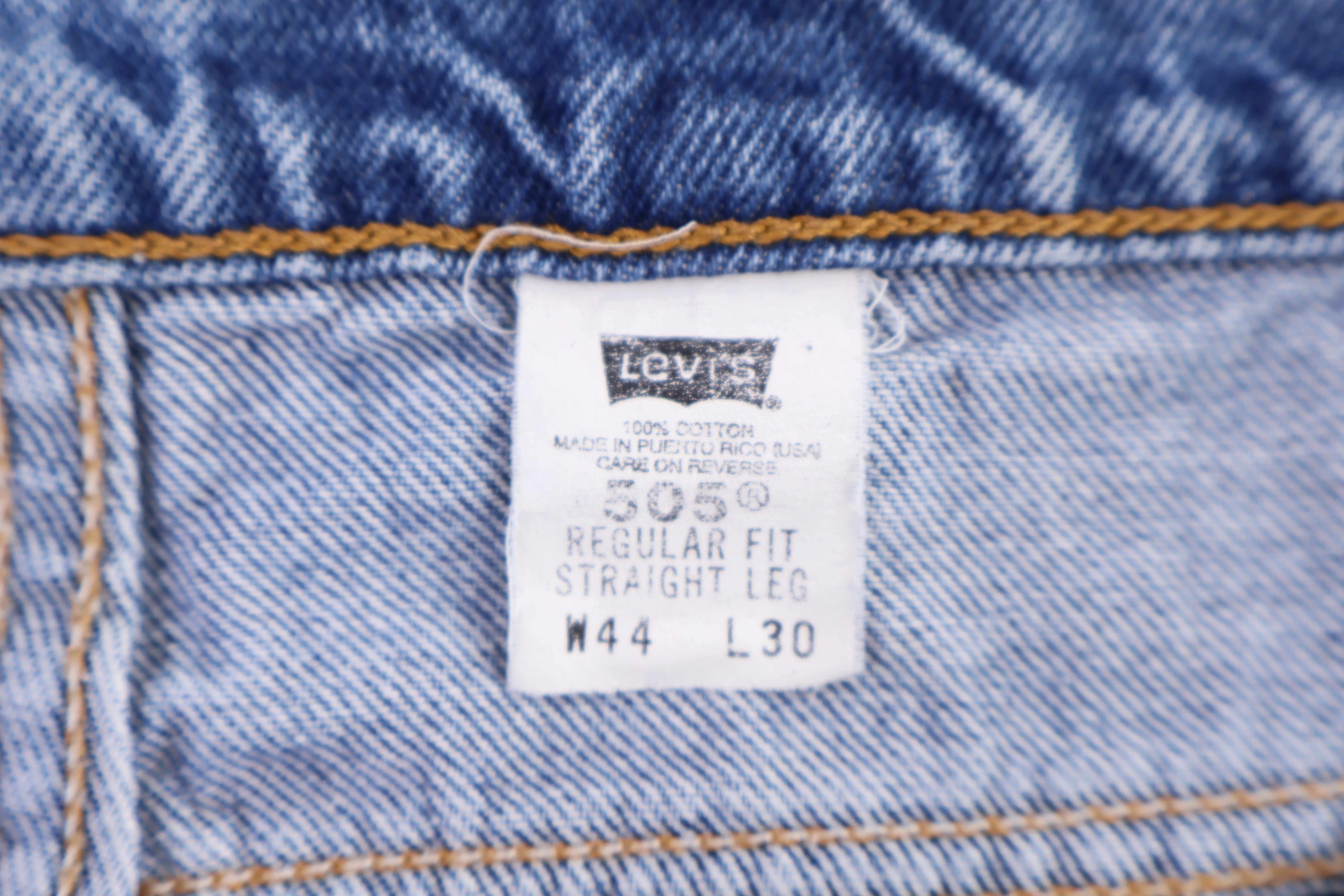 Levi's 505 Dark Wash Denim Jeans - Image 4