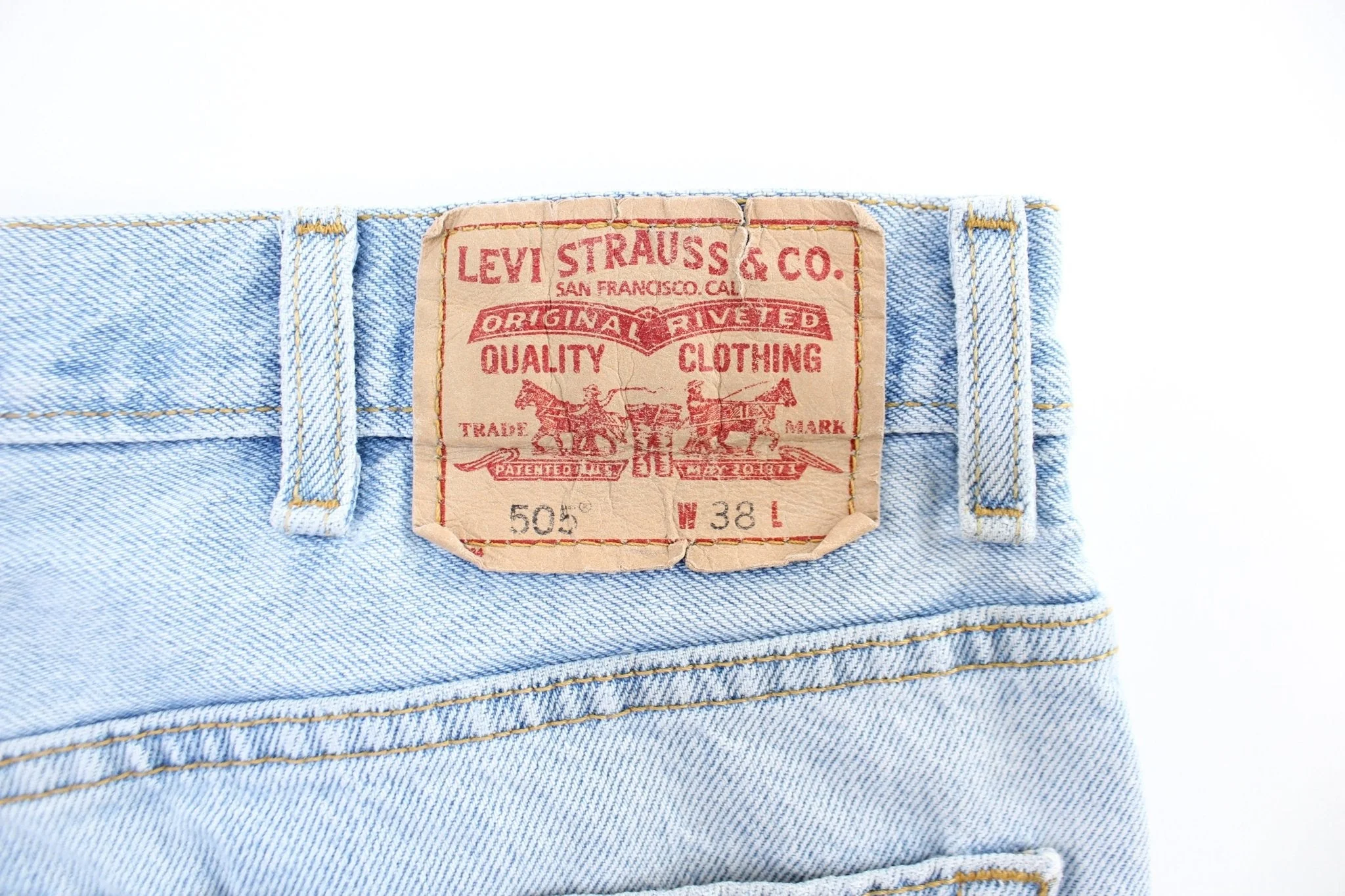 Levi's 505 Denim Shorts - Image 4