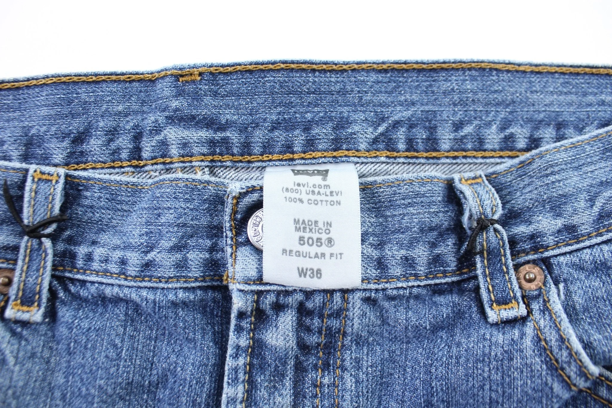Levi's 505 Denim Shorts - Image 3
