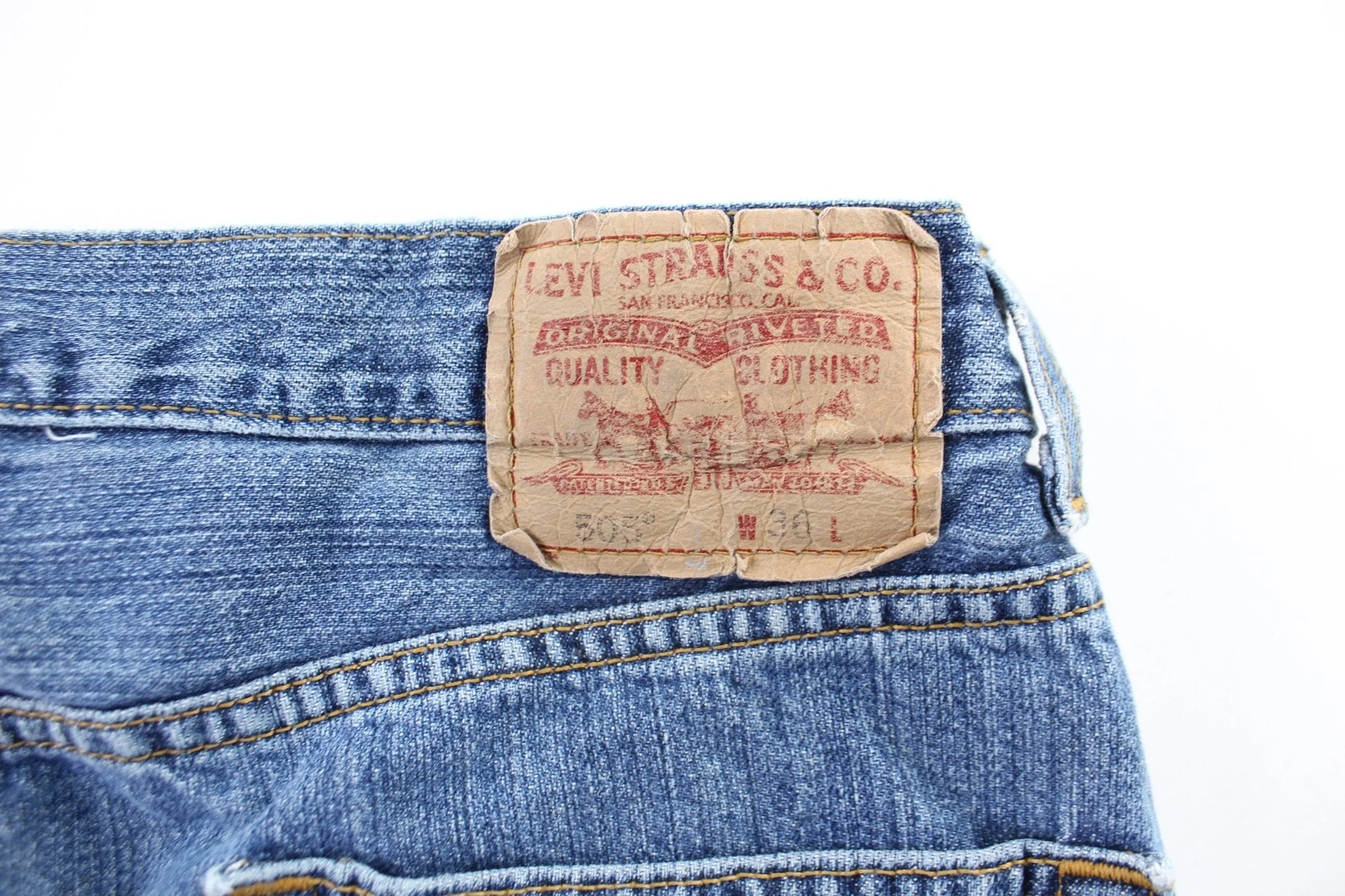Levi's 505 Denim Shorts - Image 4