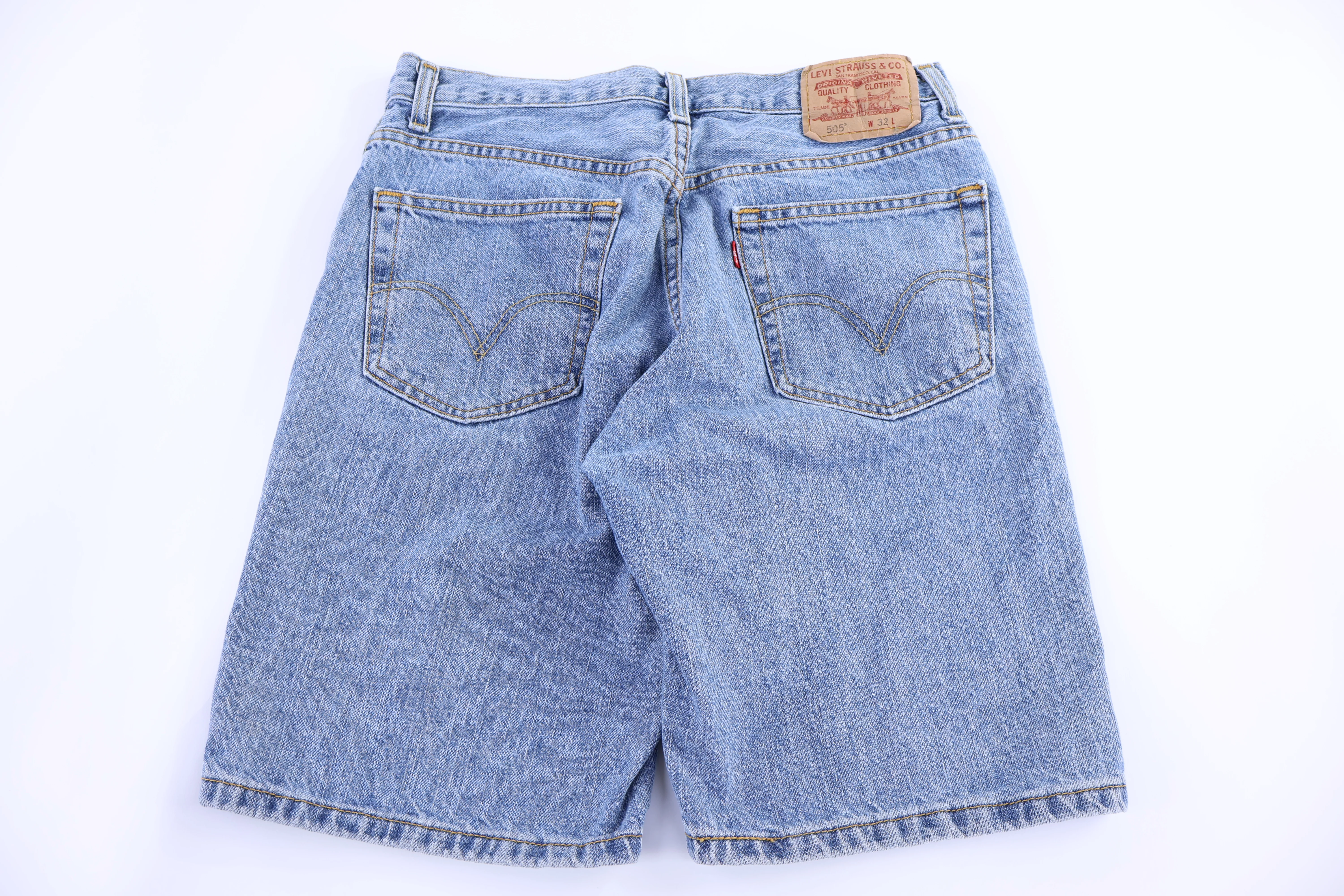 Levi's 505 Medium Wash Denim shorts - Image 2