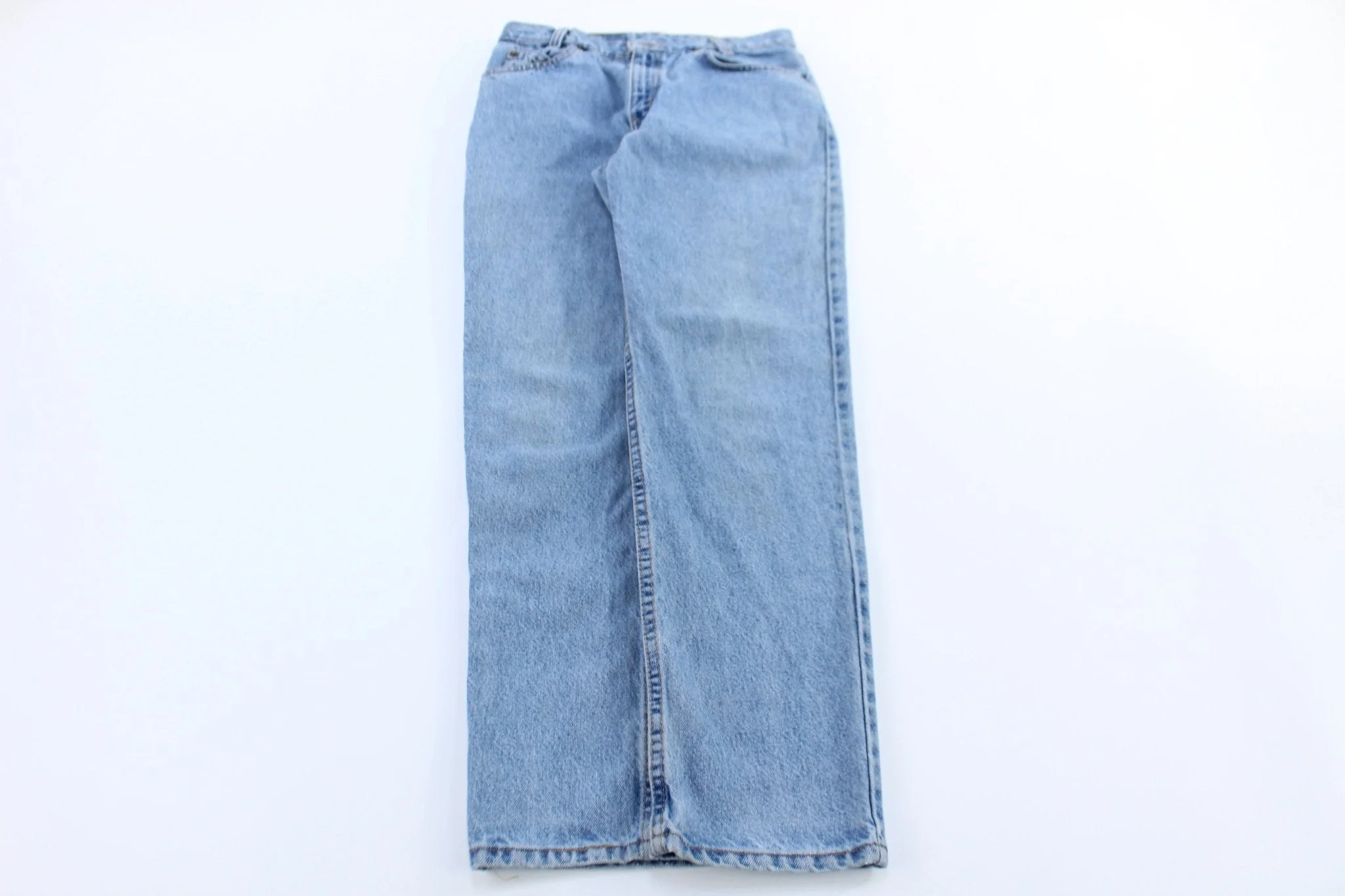 Levi's 505 Orange Tab Light Wash Denim Jeans - Image 2